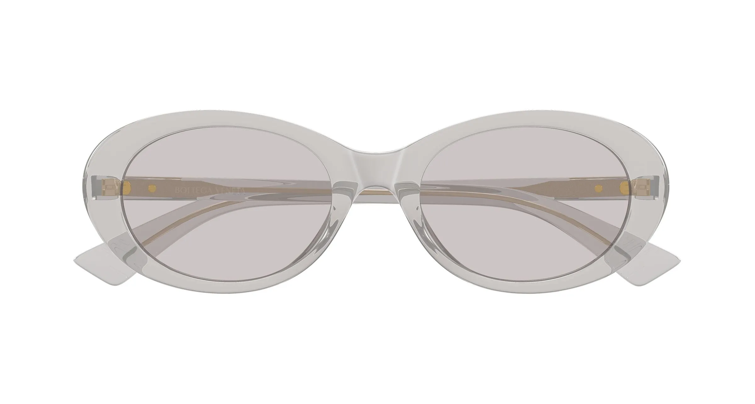 Bottega Veneta BV1415SK 003 Occhiali da sole Acetato Grigio Grigio Rotonda - immagine 2