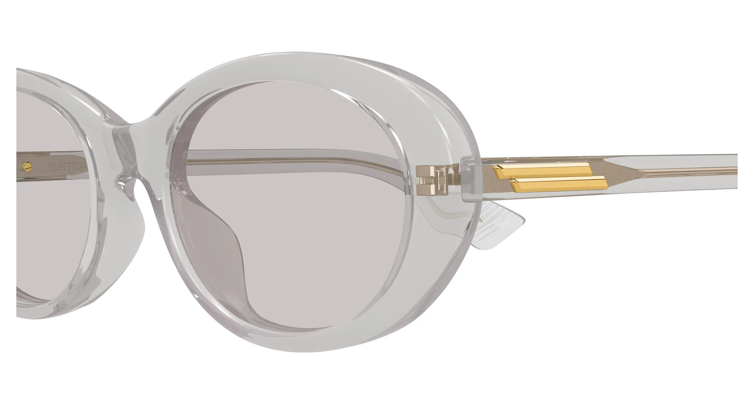 Bottega Veneta BV1415SK 003 Occhiali da sole Acetato Grigio Grigio Rotonda - immagine 3