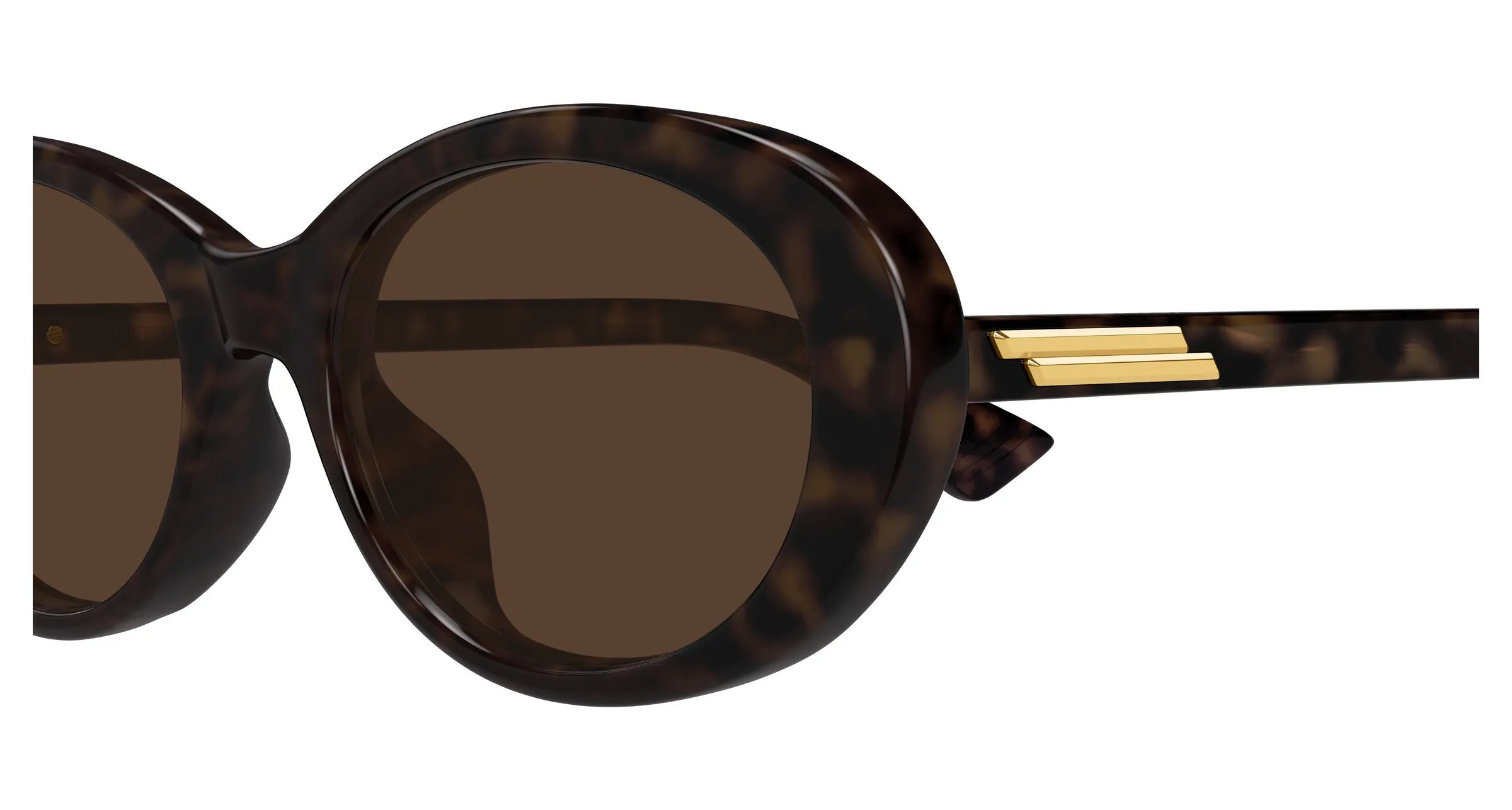 Bottega Veneta BV1415SK 002 Occhiali da sole Acetato Havana Marrone Rotonda - immagine 3