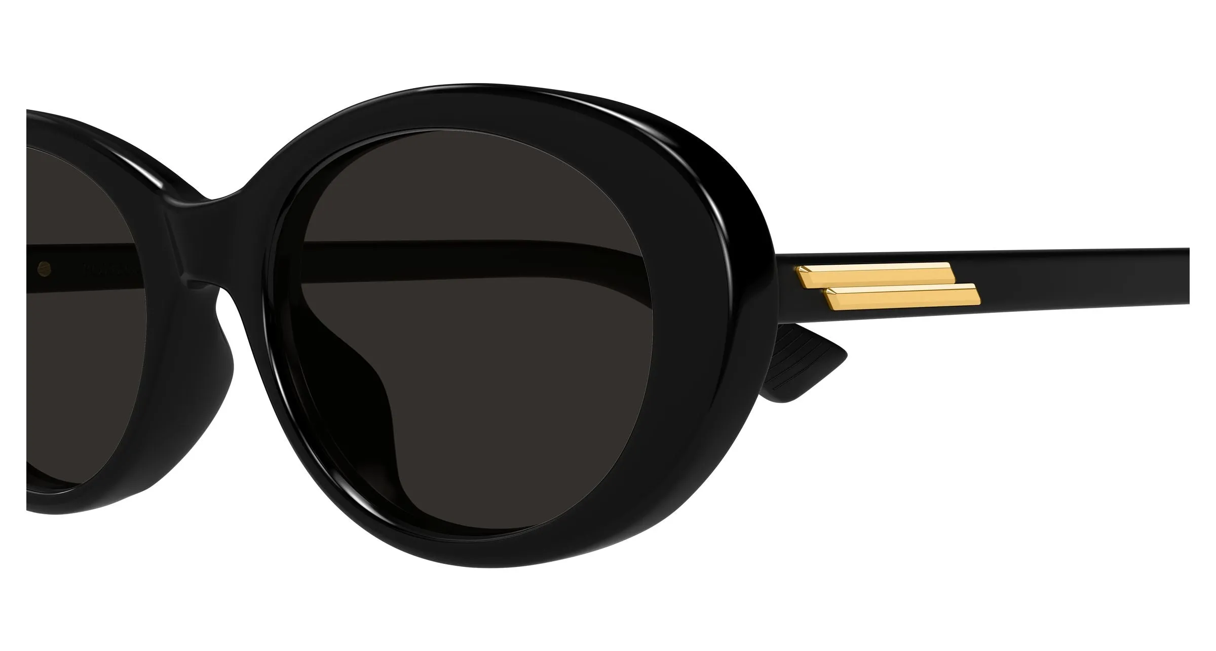 Bottega Veneta BV1415SK 001 Occhiali da sole Acetato Nero Grigio Rotonda - immagine 3