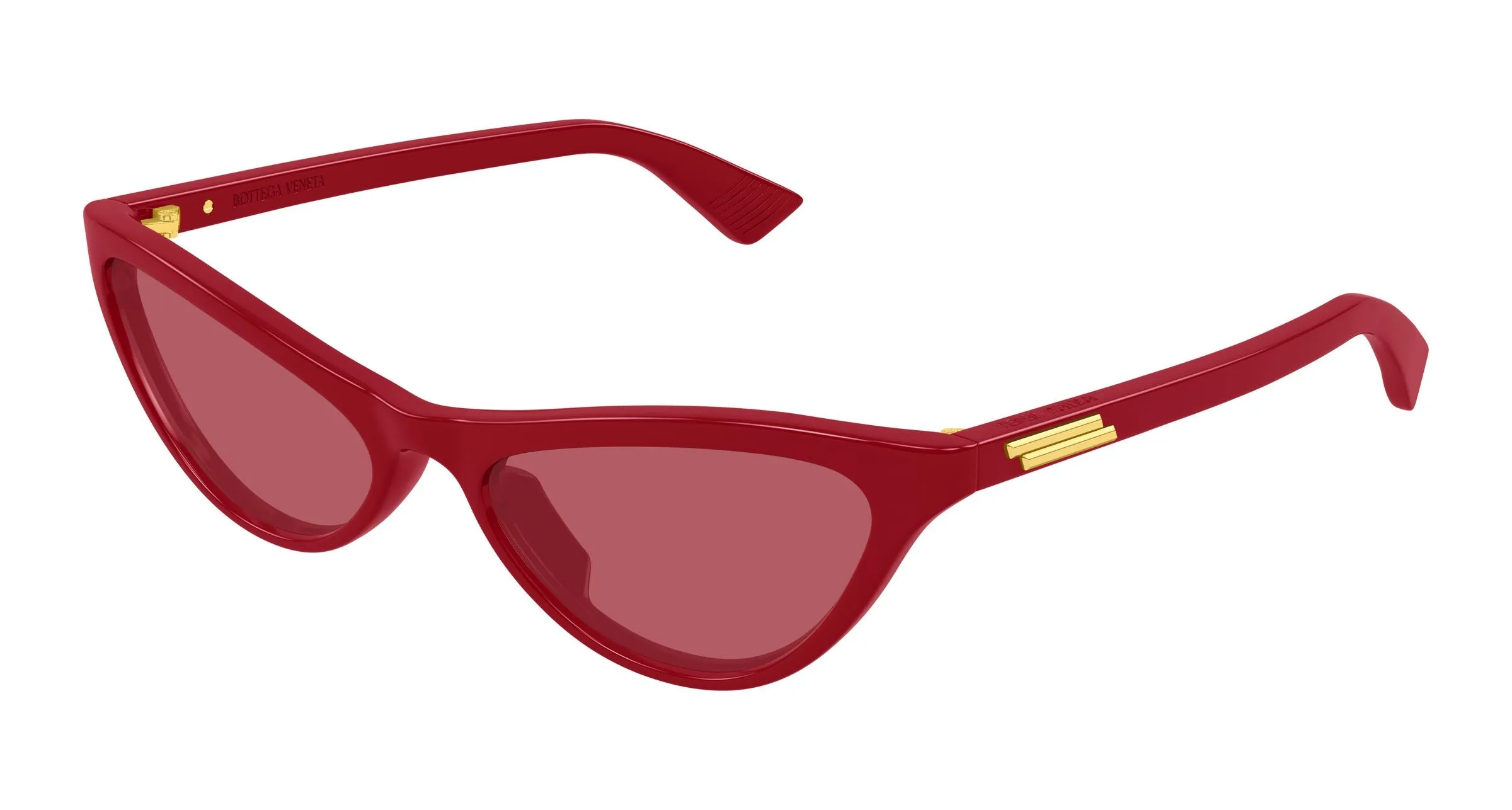 Bottega Veneta BV1414S 005 Occhiali da sole Acetato Rosso Rosso Cat Eye - immagine 1