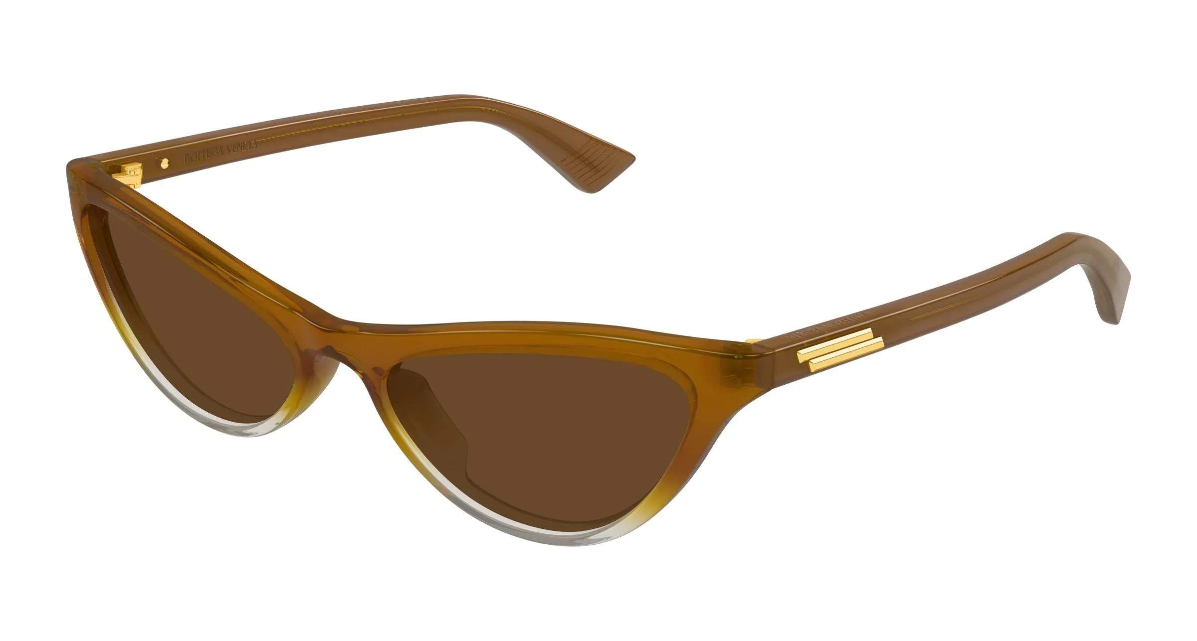 Bottega Veneta BV1414S 004 Occhiali da sole Acetato Marrone Marrone Cat Eye - immagine 1