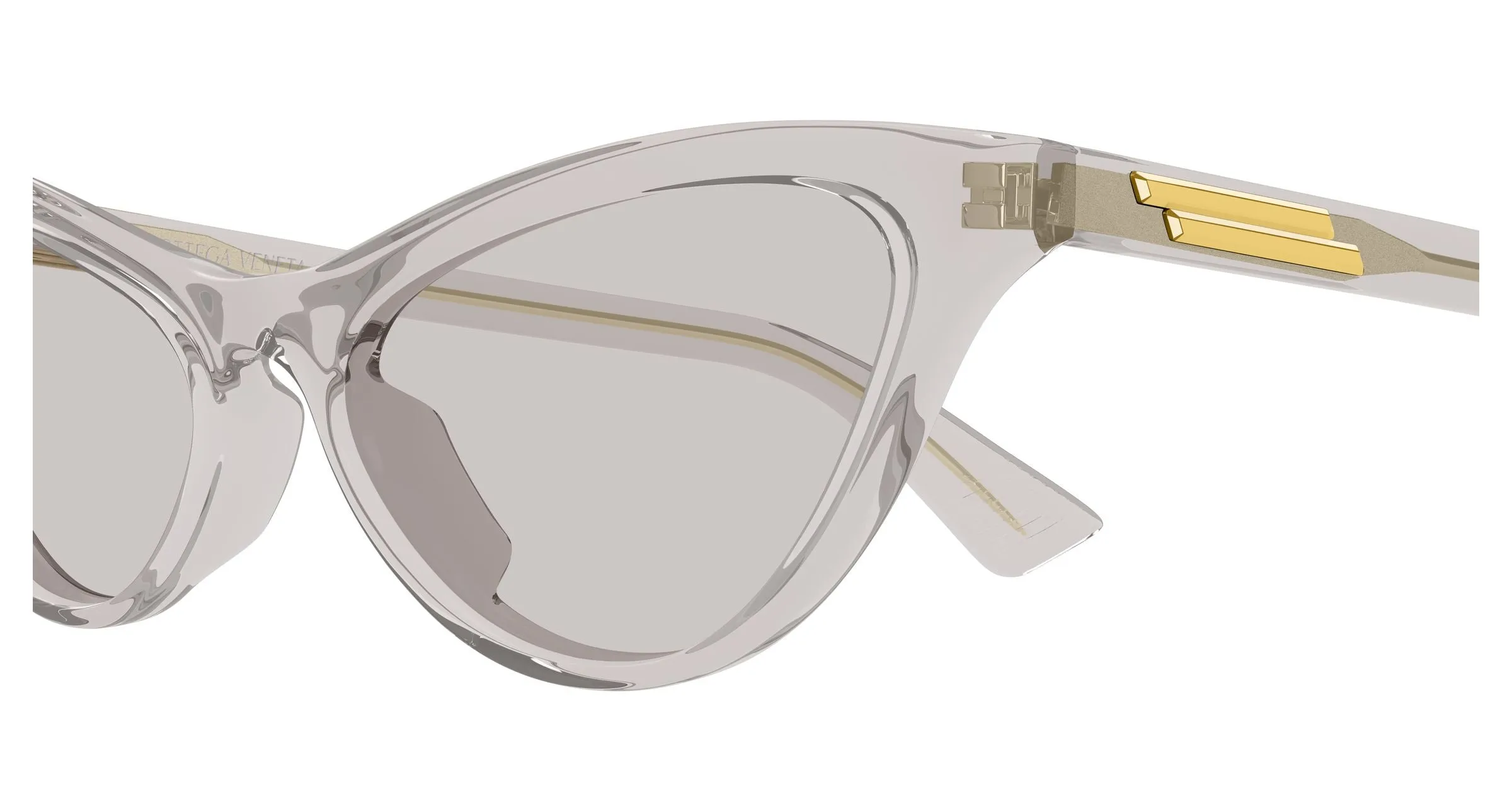 Bottega Veneta BV1414S 003 Occhiali da sole Acetato Grigio Grigio Cat Eye - immagine 3