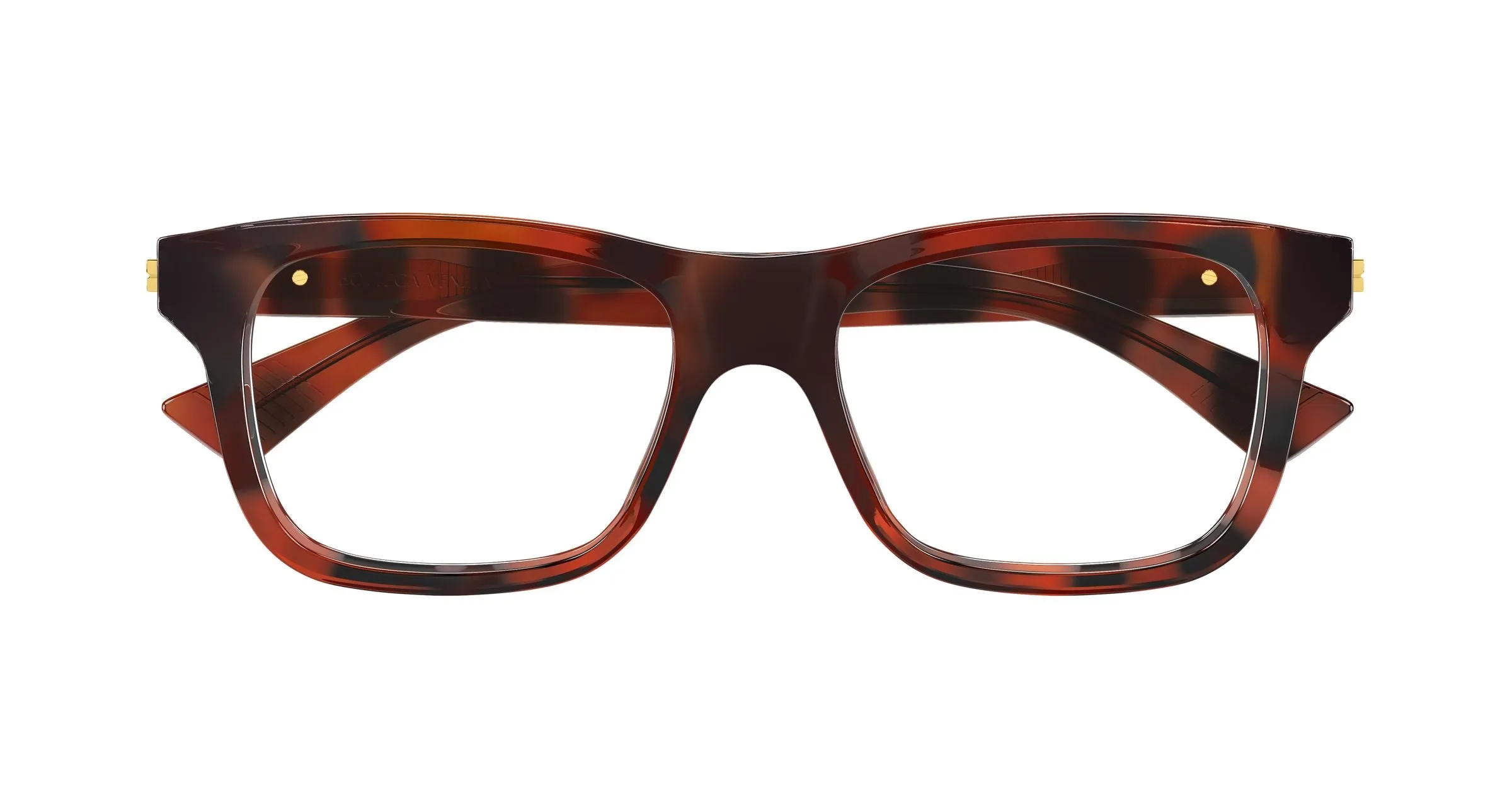 Bottega Veneta BV1412O 006 Montature da vista Acetato Havana Trasparente Squadrata - immagine 2