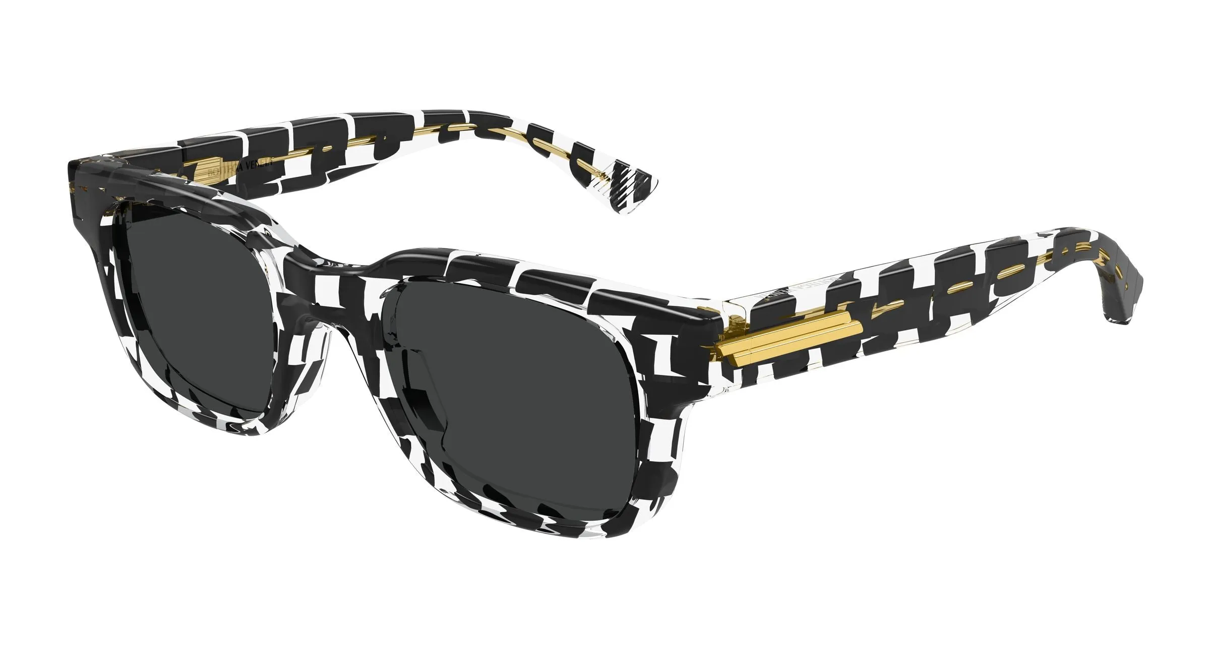 Bottega Veneta BV1411S 004 Occhiali da sole Acetato Nero Grigio Squadrata - immagine 1