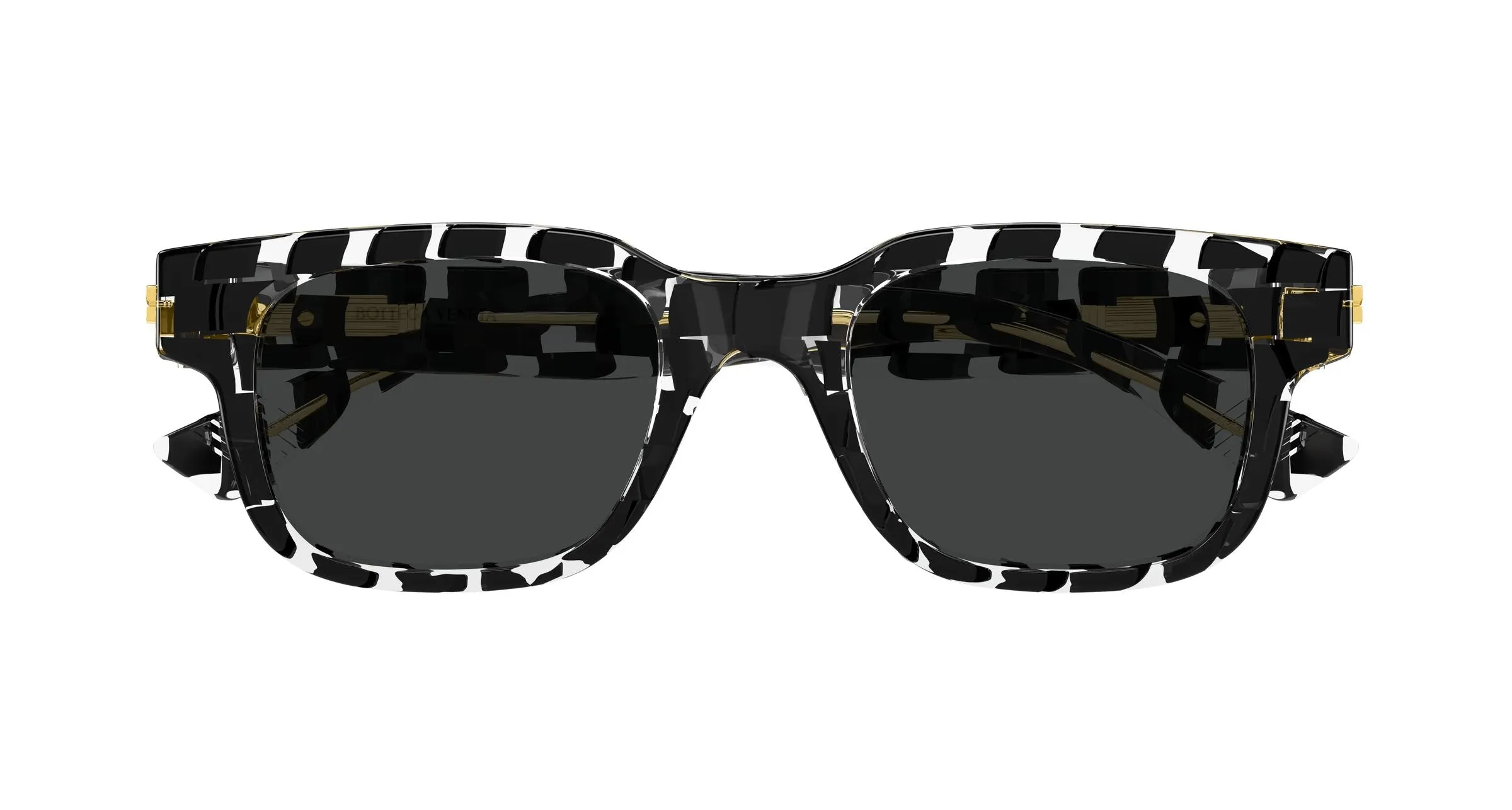 Bottega Veneta BV1411S 004 Occhiali da sole Acetato Nero Grigio Squadrata - immagine 2