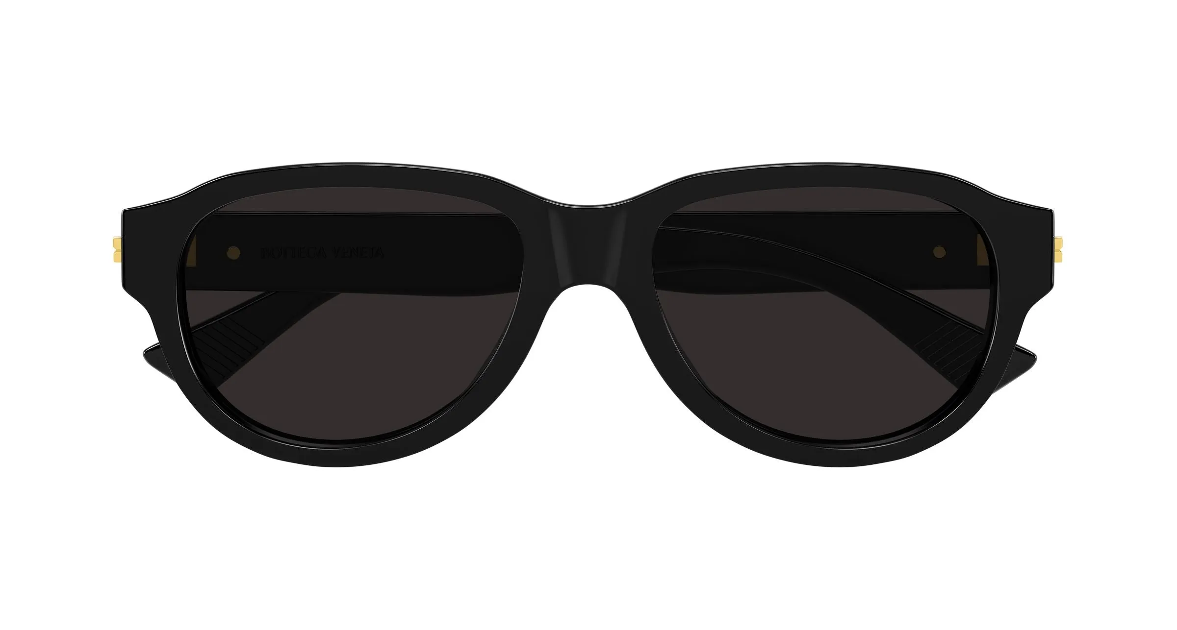 Bottega Veneta BV1410S 001 Occhiali da sole Acetato Nero Grigio Rotonda - immagine 2