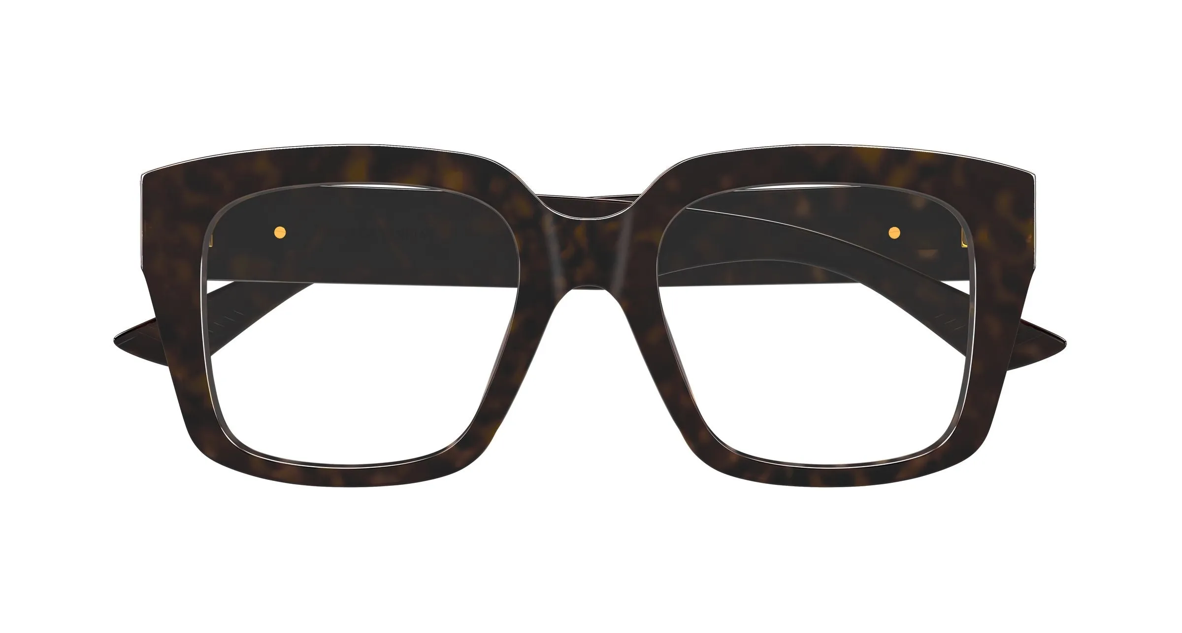 Bottega Veneta BV1409O 002 Montature da vista Acetato Havana Trasparente Squadrata - immagine 2