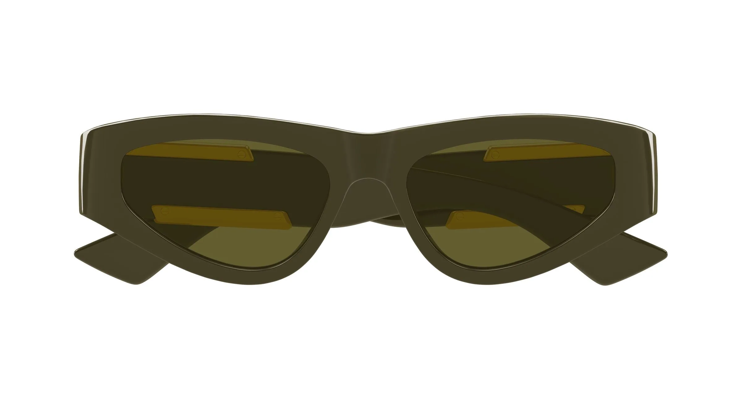 Bottega Veneta BV1407S 003 Occhiali da sole Bio-iniettato Grigio Verde Cat Eye - immagine 2