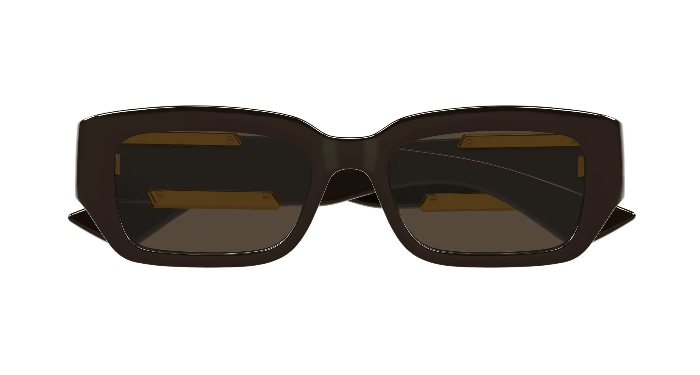Bottega Veneta BV1406S 003 Occhiali da sole Bio-iniettato Marrone Marrone Squadrata - immagine 2