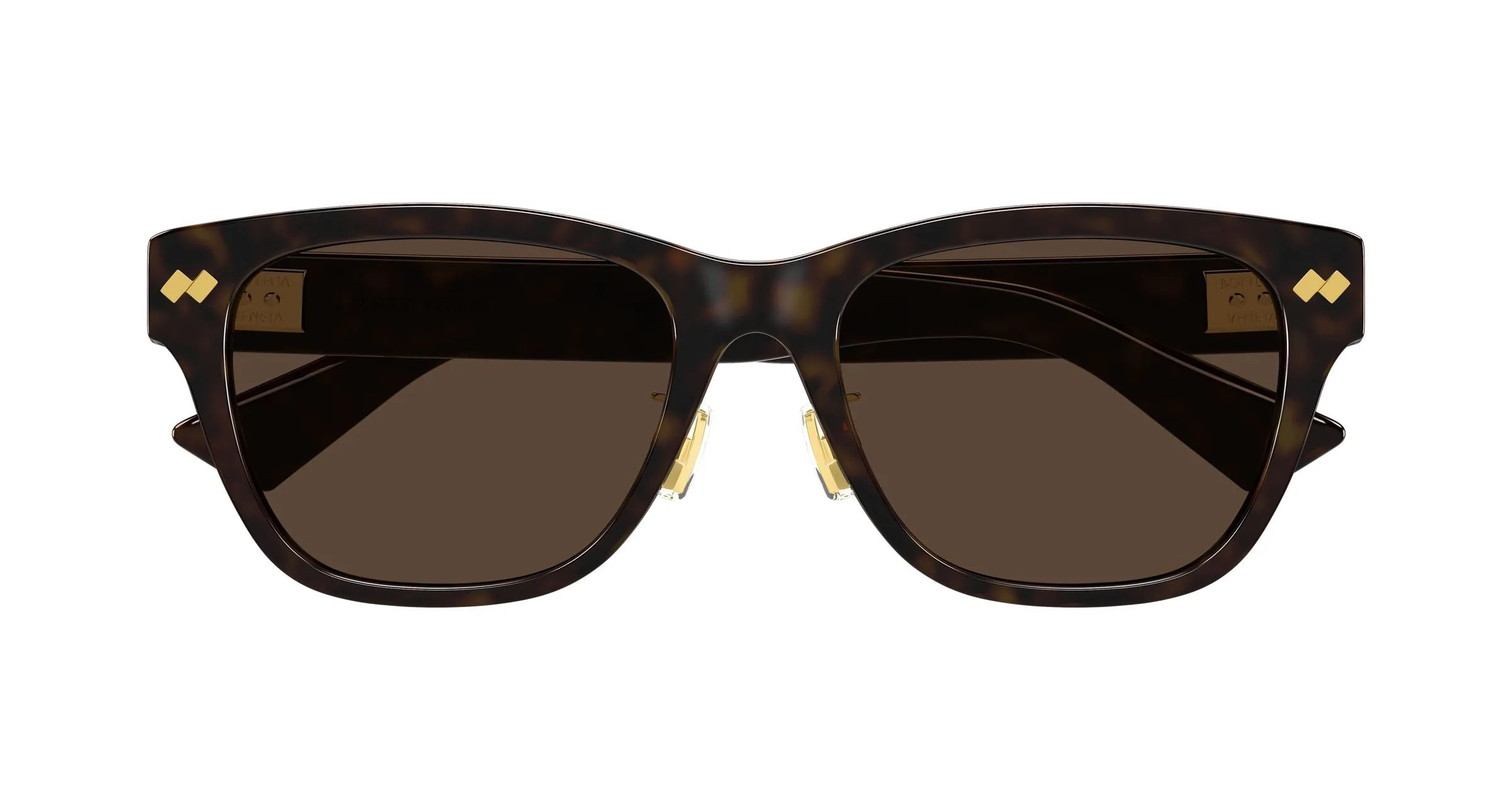 Bottega Veneta BV1402SK 002 Occhiali da sole Acetato Havana Marrone Squadrata - immagine 2