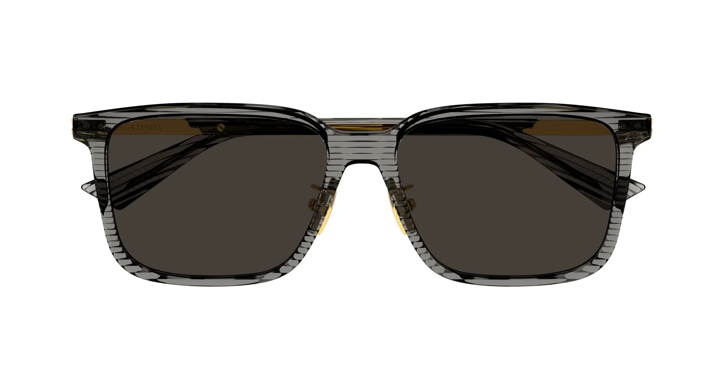 Bottega Veneta BV1374SK 007 Occhiali da sole Acetato Havana Grigio Squadrata - immagine 2