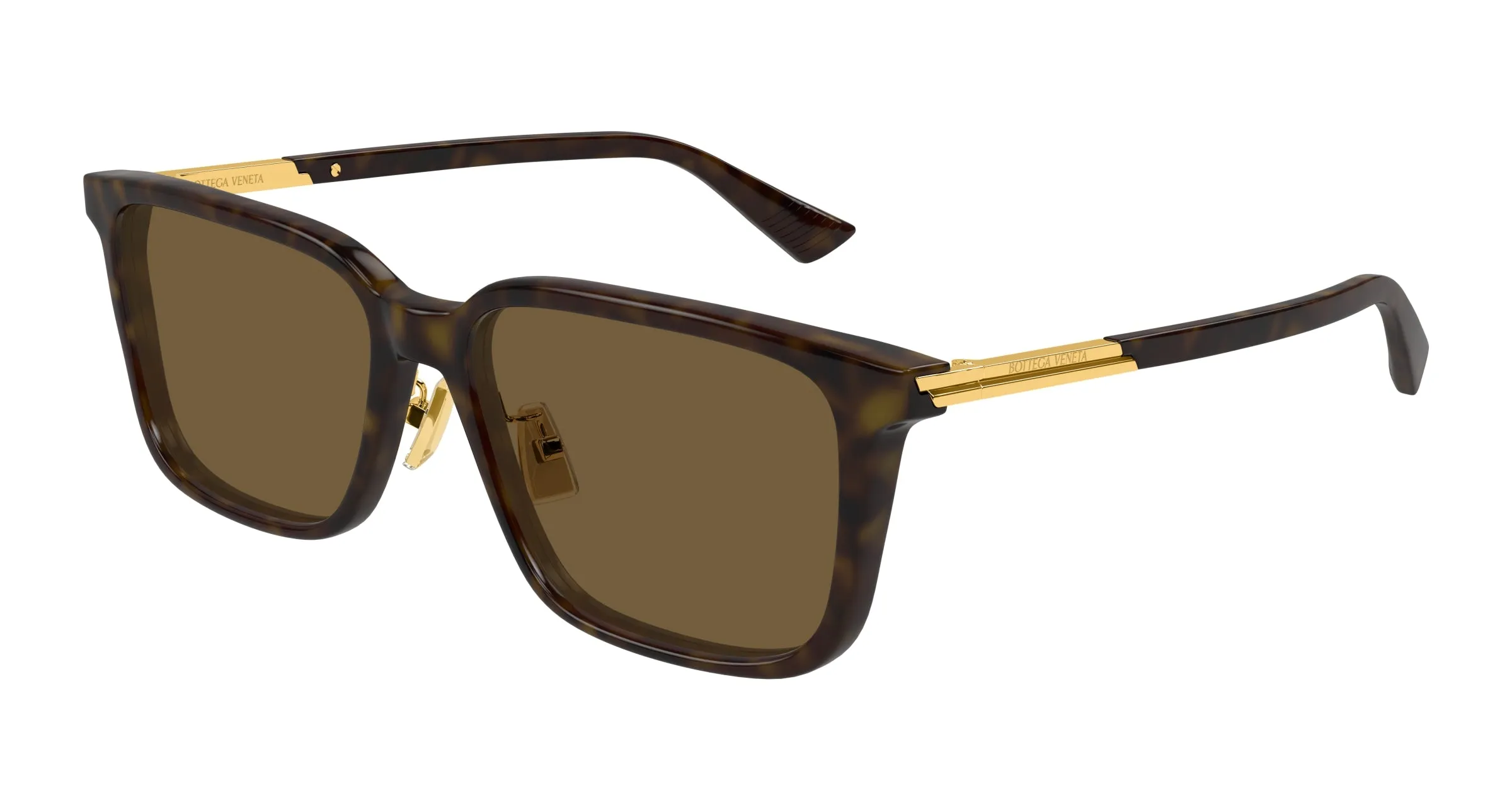 Bottega Veneta BV1374SK 006 Occhiali da sole Acetato Havana Marrone Squadrata - immagine 1