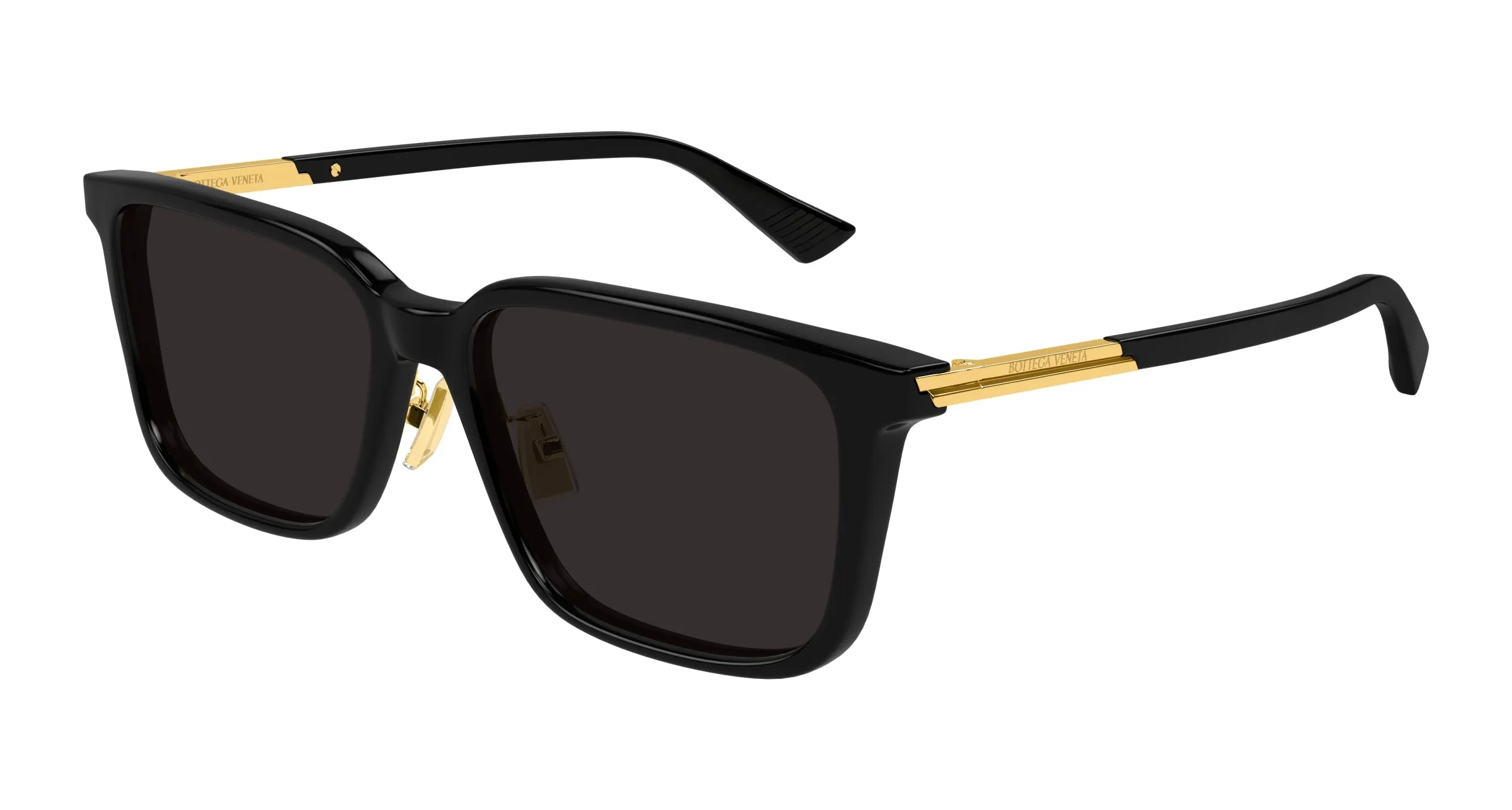 Bottega Veneta BV1374SK 005 Occhiali da sole Acetato Nero Grigio Squadrata - immagine 1