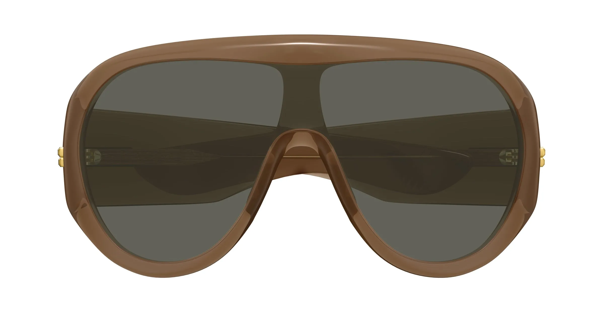 Bottega Veneta BV1345S 005 Occhiali da sole Acetato Marrone Grigio Maschera - immagine 2