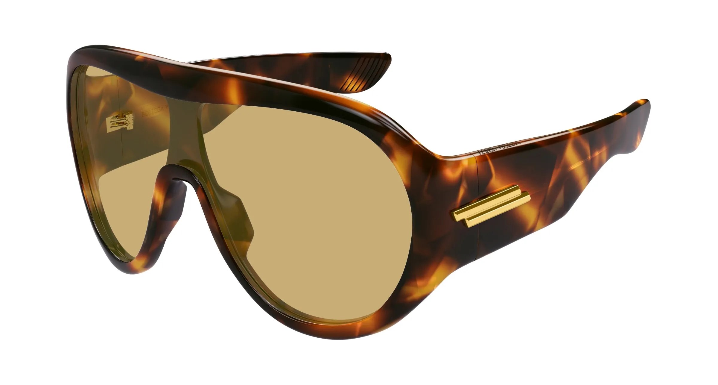 Bottega Veneta BV1345S 002 Occhiali da sole Acetato Havana Marrone Maschera - immagine 1