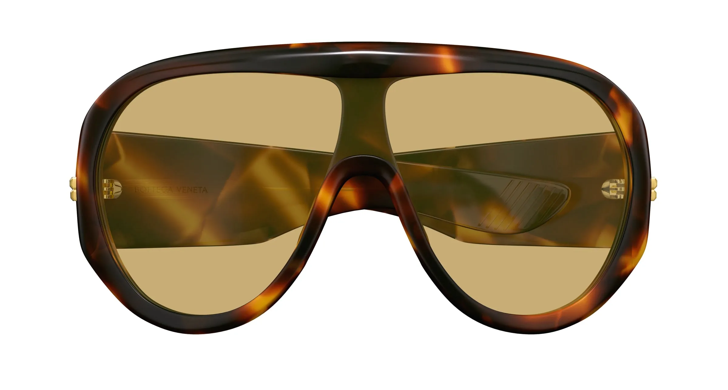 Bottega Veneta BV1345S 002 Occhiali da sole Acetato Havana Marrone Maschera - immagine 2