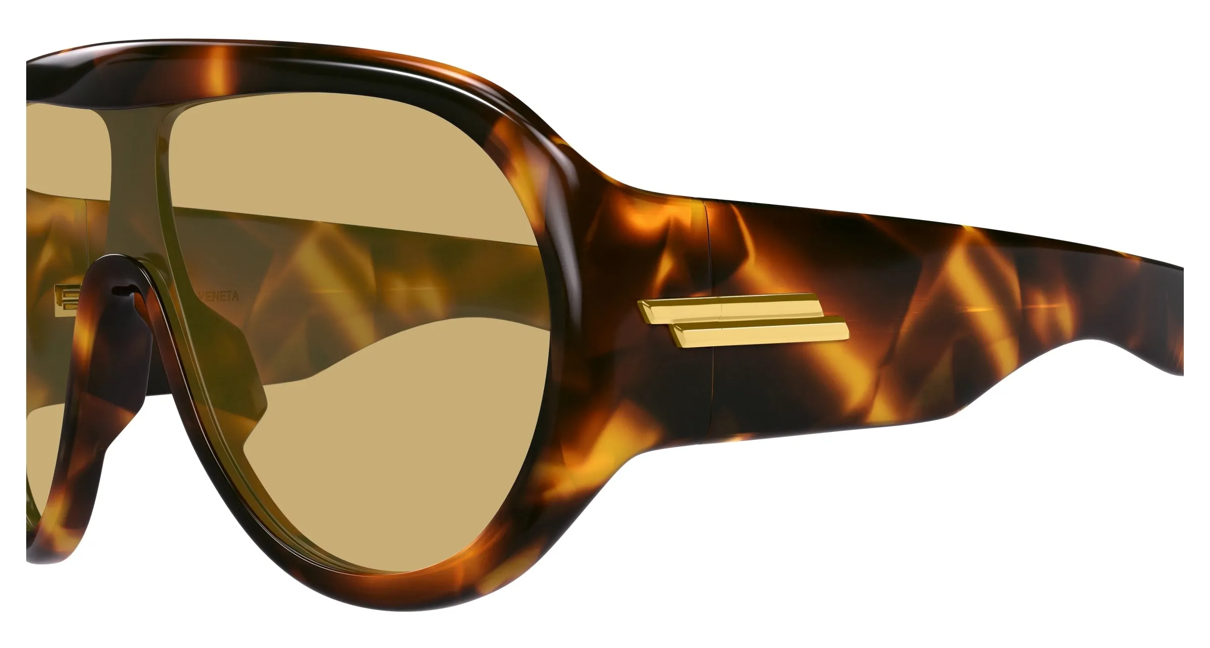 Bottega Veneta BV1345S 002 Occhiali da sole Acetato Havana Marrone Maschera - immagine 3