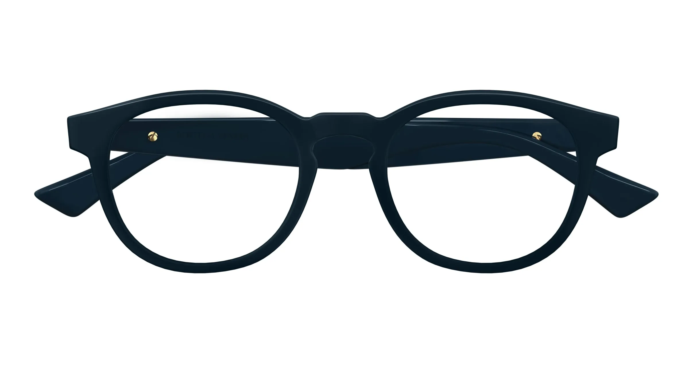 Bottega Veneta BV1339OK 004 Montature da vista Acetato Blu Trasparente Rotonda - immagine 2