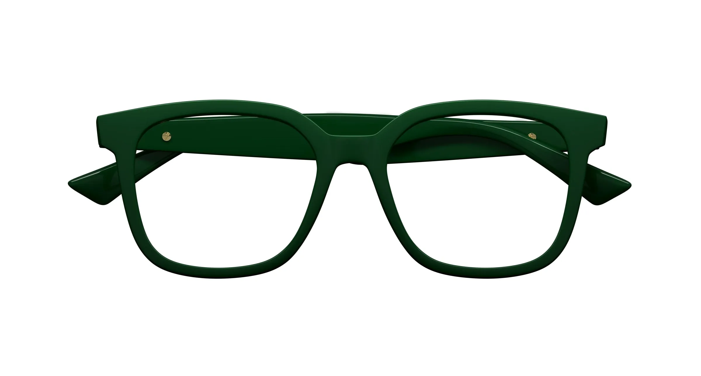 Bottega Veneta BV1334OA 003 Montature da vista Acetato Verde Trasparente Squadrata - immagine 2
