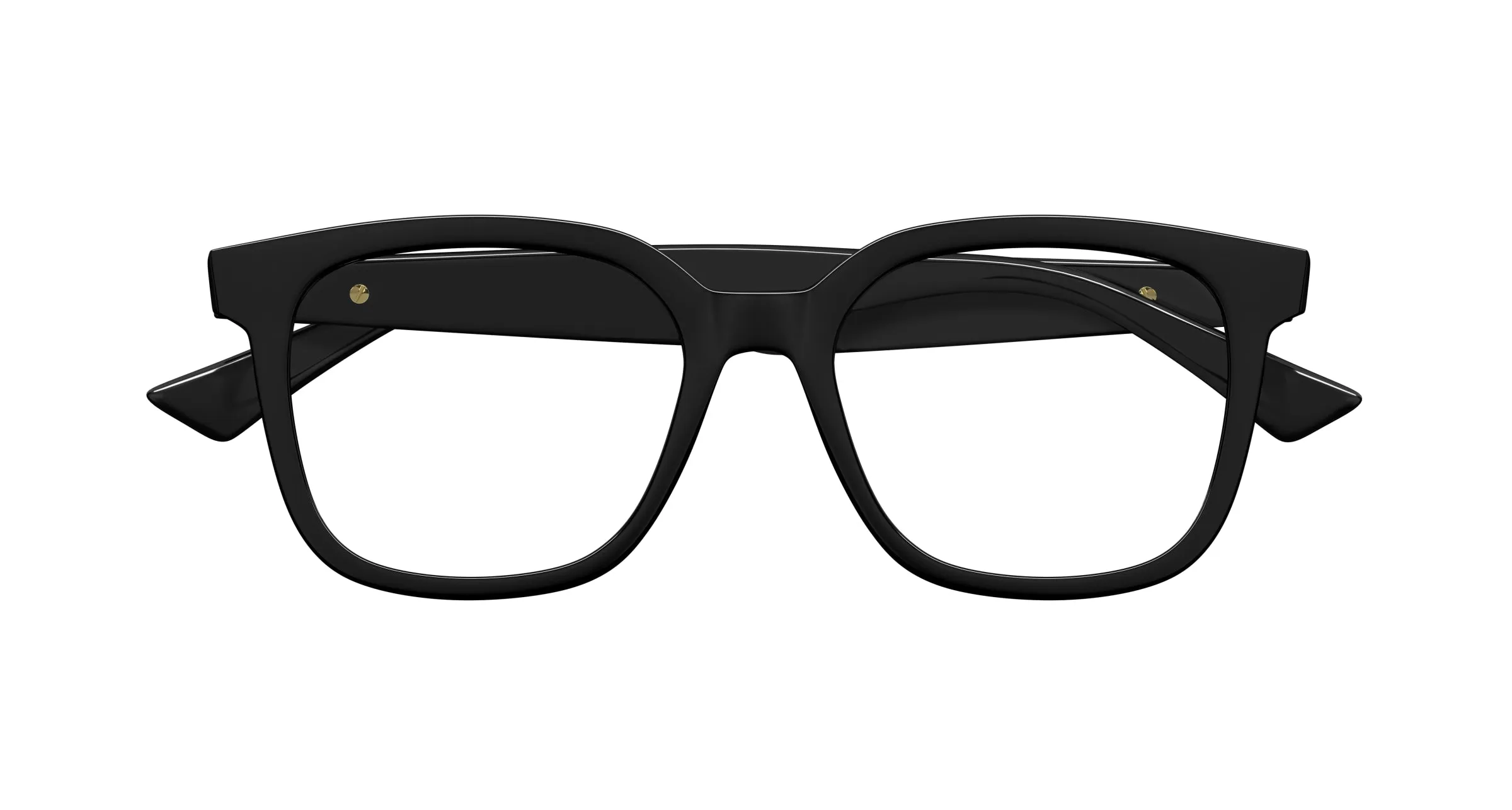 Bottega Veneta BV1334OA 001 Montature da vista Acetato Nero Trasparente Squadrata - immagine 2