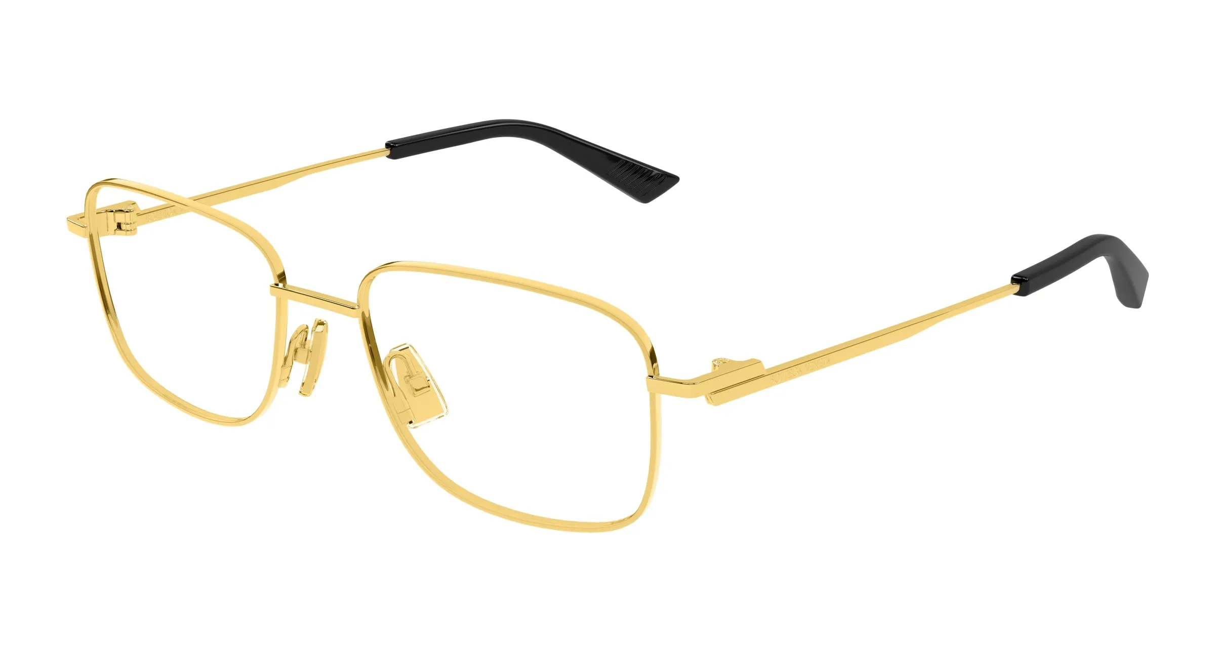 Bottega Veneta BV1333O 006 Montature da vista Metallo Oro Trasparente Squadrata - immagine 1