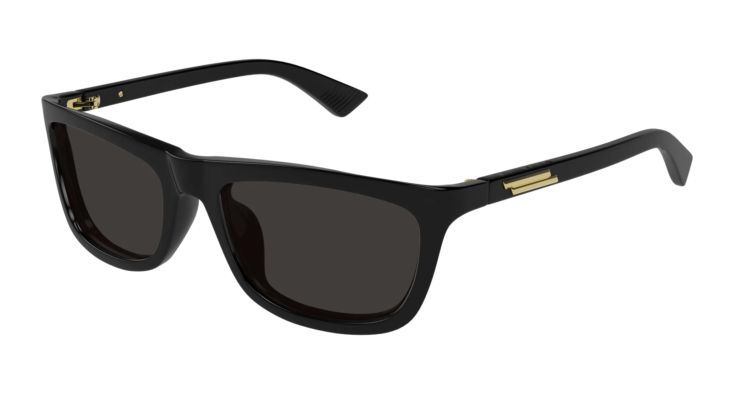 Bottega Veneta BV1328SA 001 Occhiali da sole Acetato Nero Grigio Squadrata - immagine 1