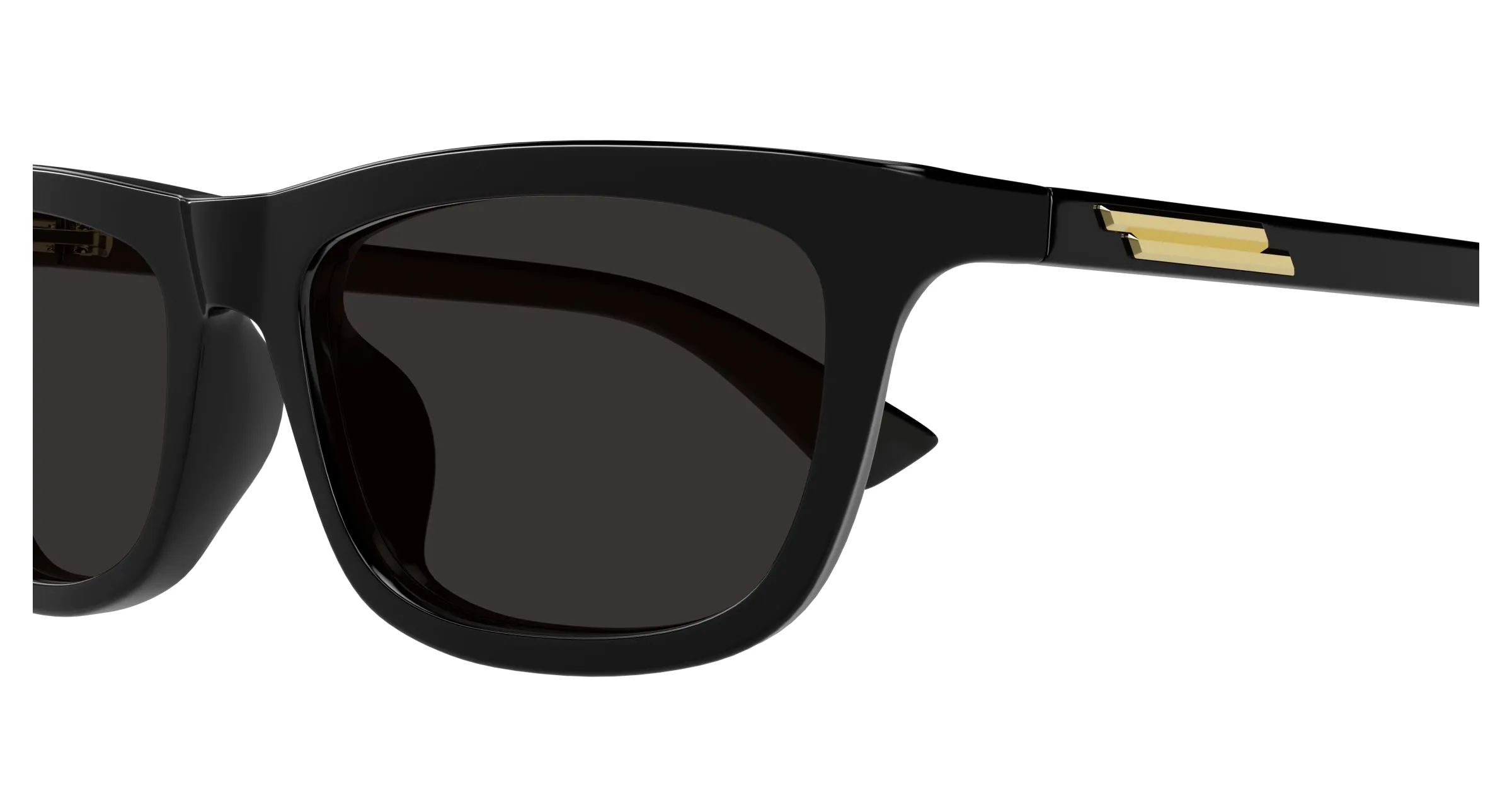 Bottega Veneta BV1328SA 001 Occhiali da sole Acetato Nero Grigio Squadrata - immagine 3