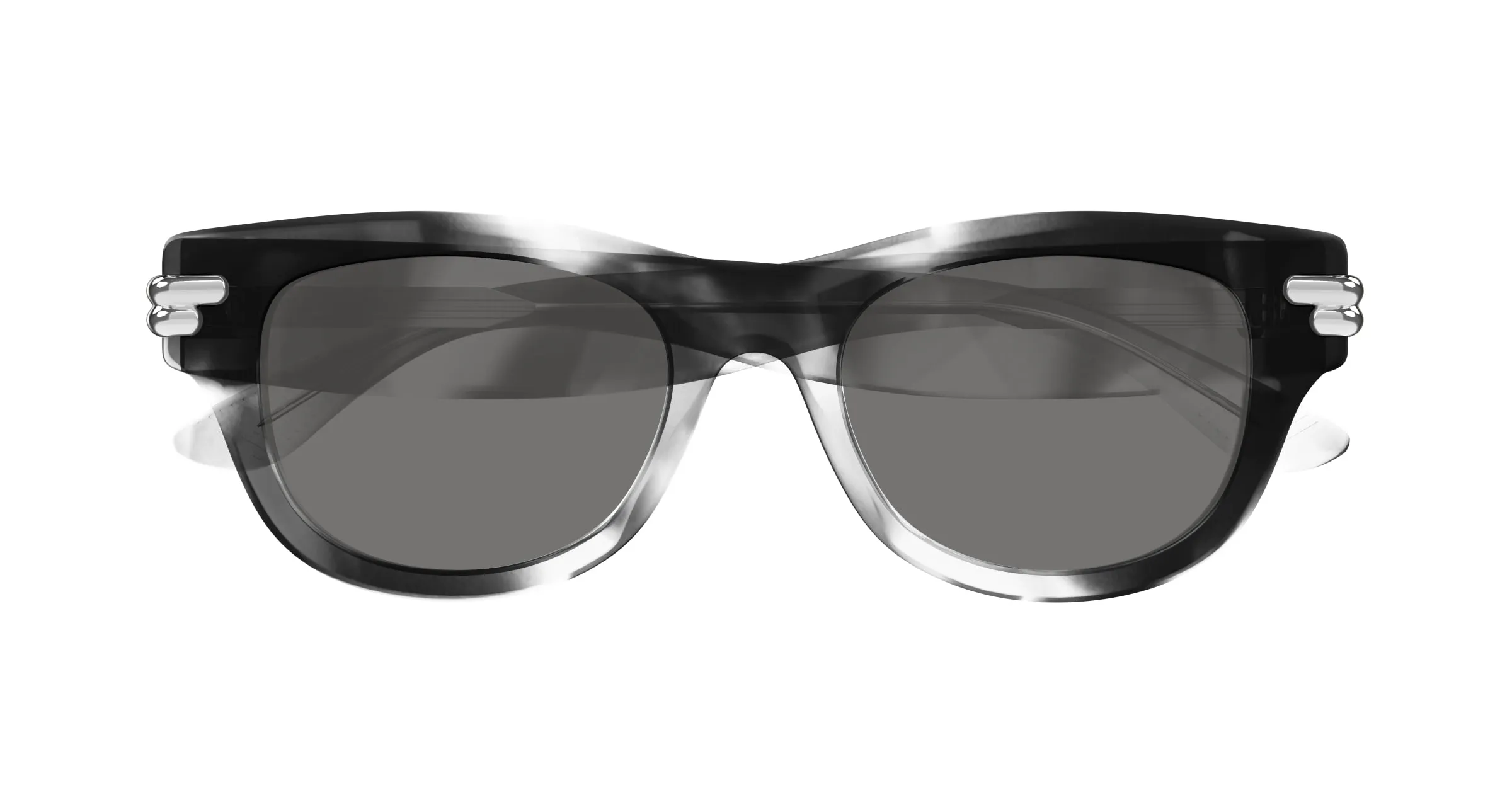 Bottega Veneta BV1323SK 002 Occhiali da sole Acetato Havana Grigio Squadrata - immagine 2
