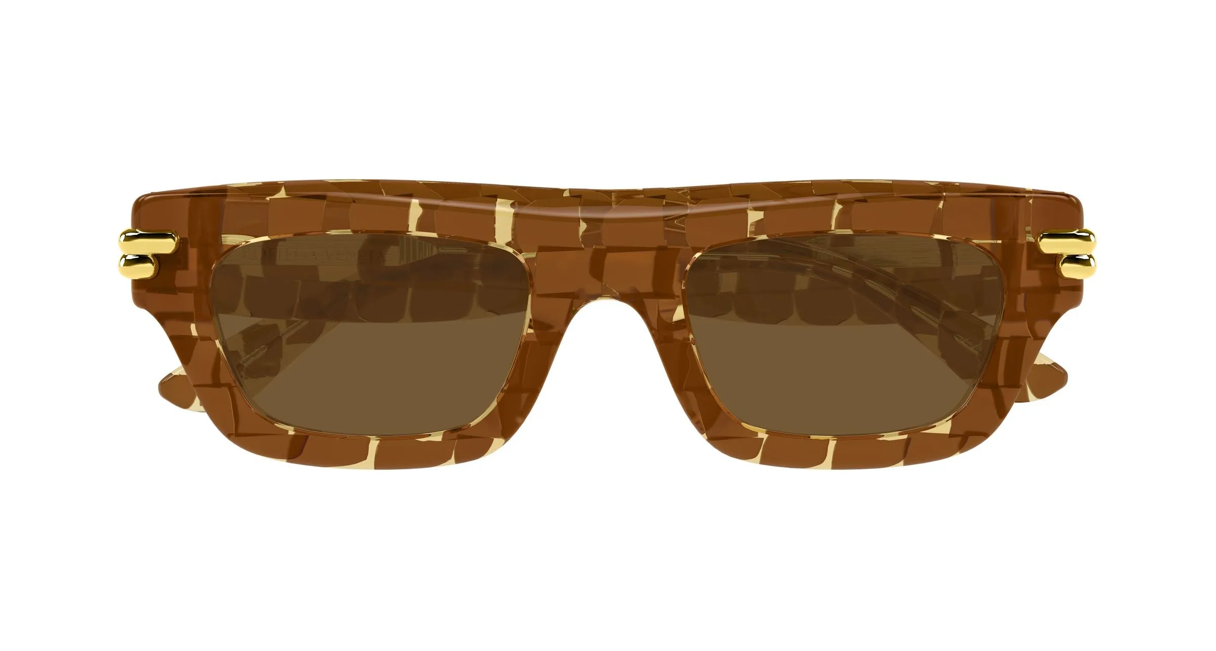 Bottega Veneta BV1321S 006 Occhiali da sole Acetato Marrone Marrone Squadrata - immagine 2