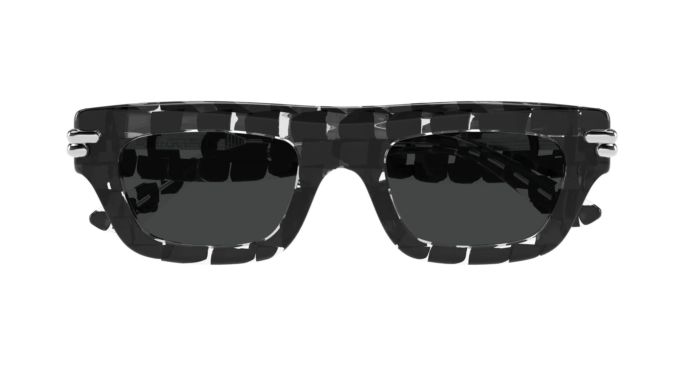 Bottega Veneta BV1321S 005 Occhiali da sole Acetato Nero Grigio Squadrata - immagine 2