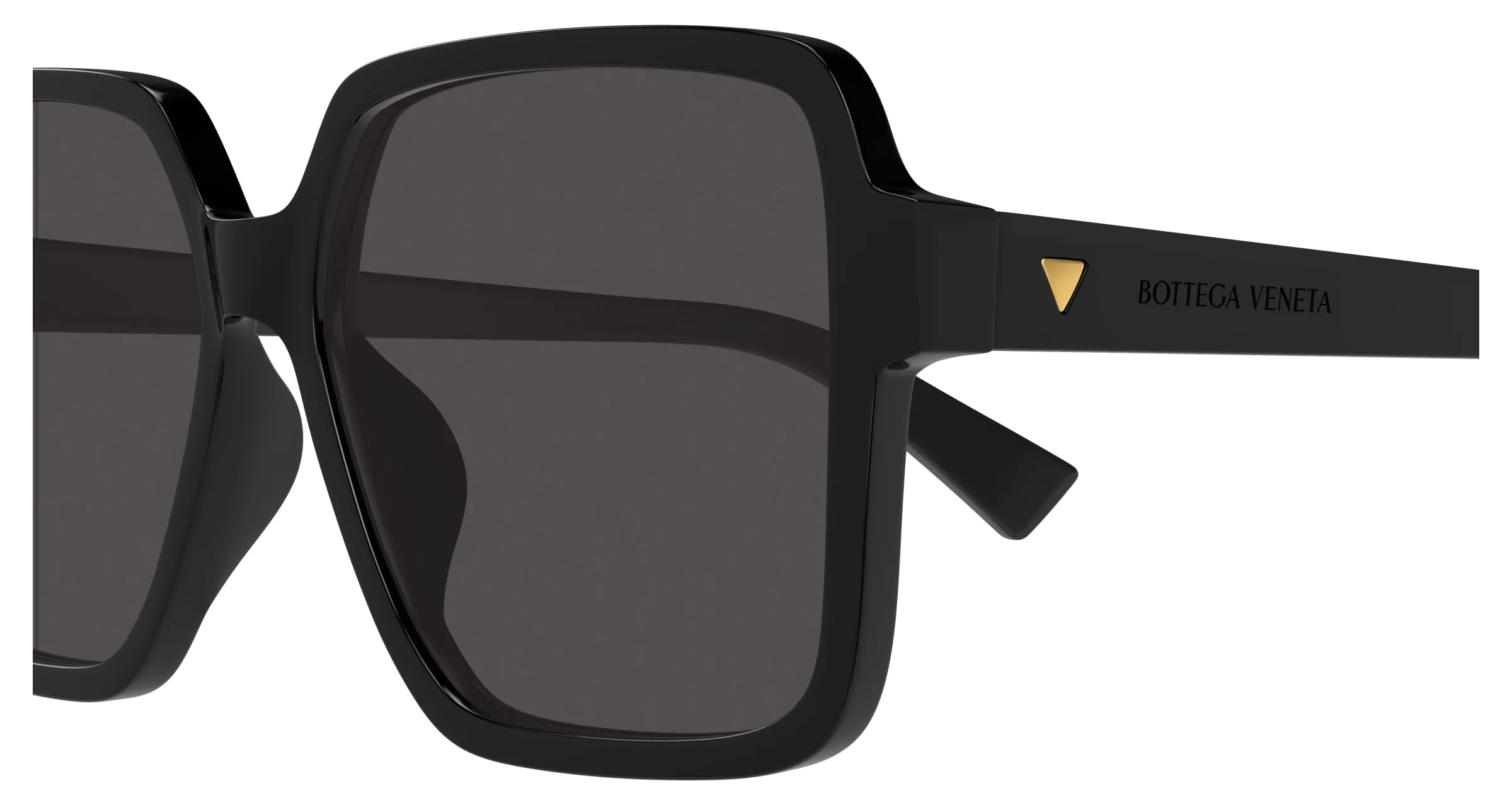 Bottega Veneta BV1317SK 001 Occhiali da sole Acetato Nero Grigio Squadrata - immagine 3