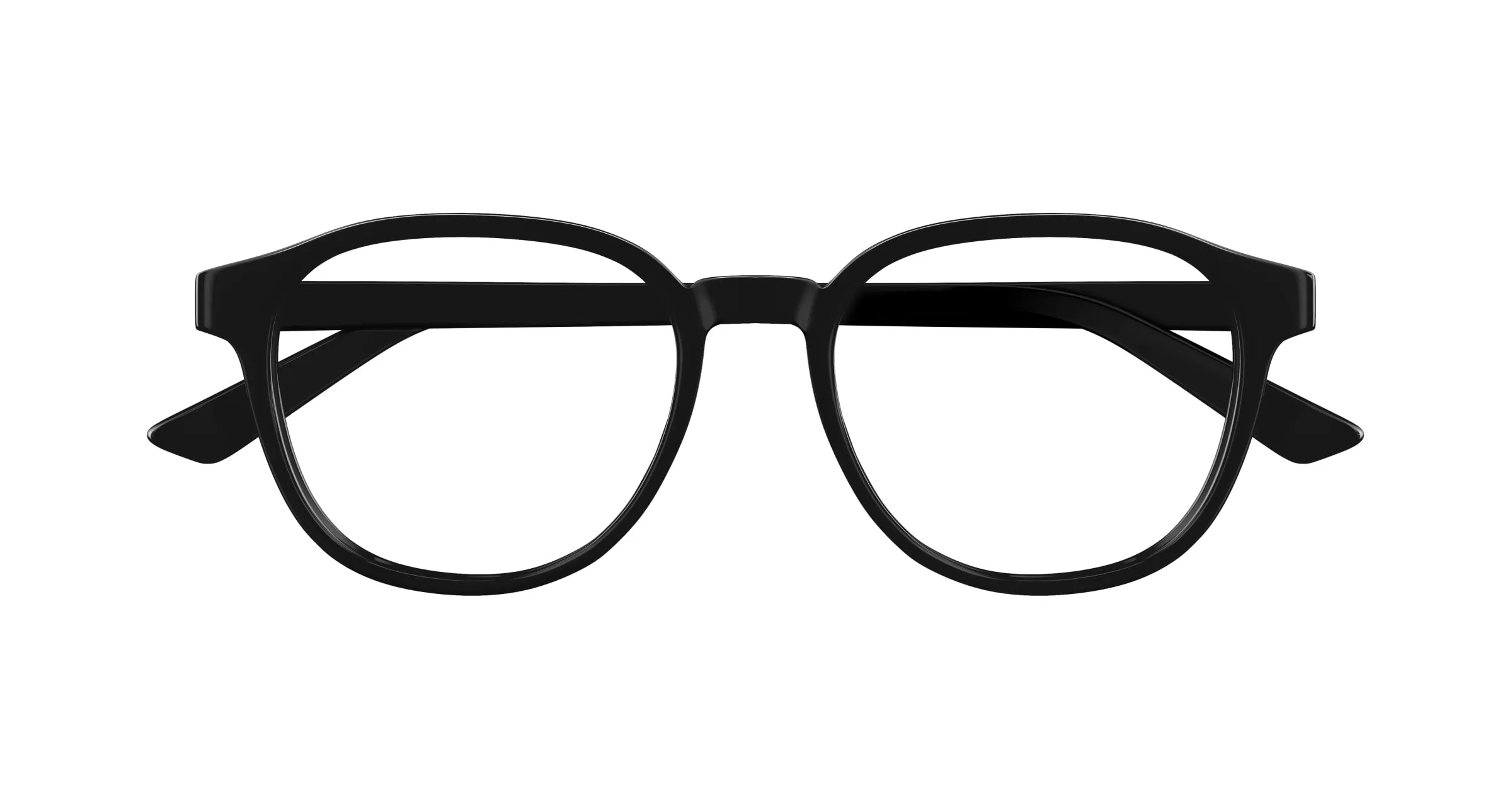Bottega Veneta BV1312O 006 Montature da vista Acetato Nero Trasparente Rotonda - immagine 2