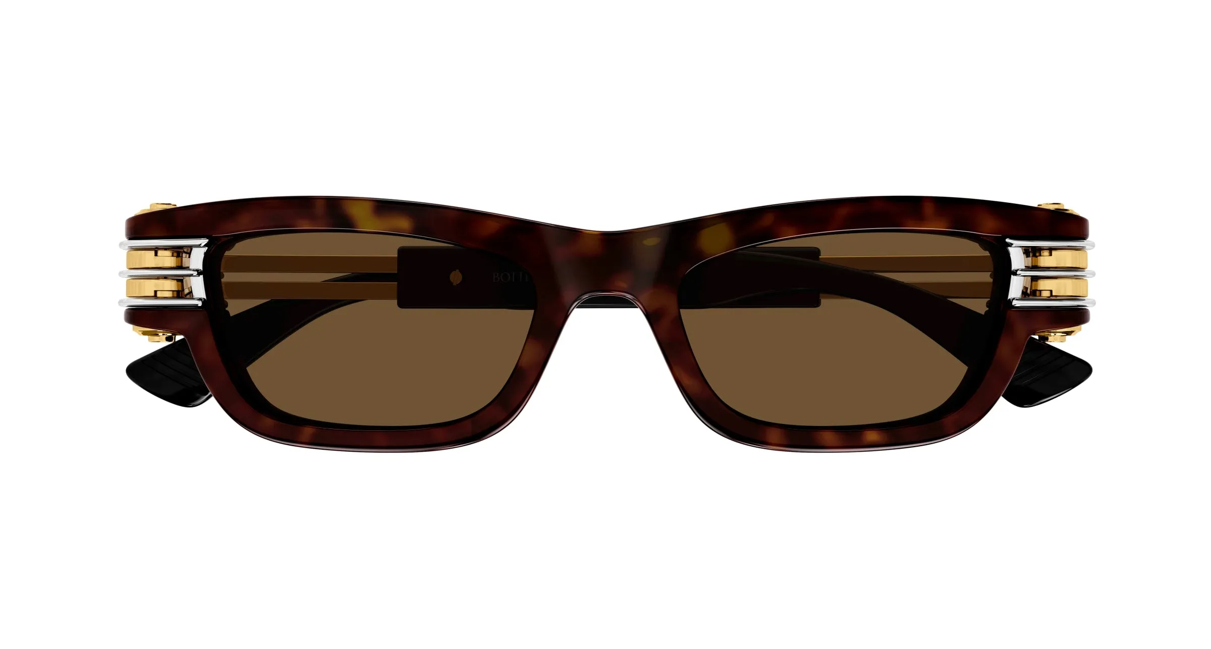 Bottega Veneta BV1308S 002 Occhiali da sole Iniettato Havana Marrone Squadrata - immagine 2