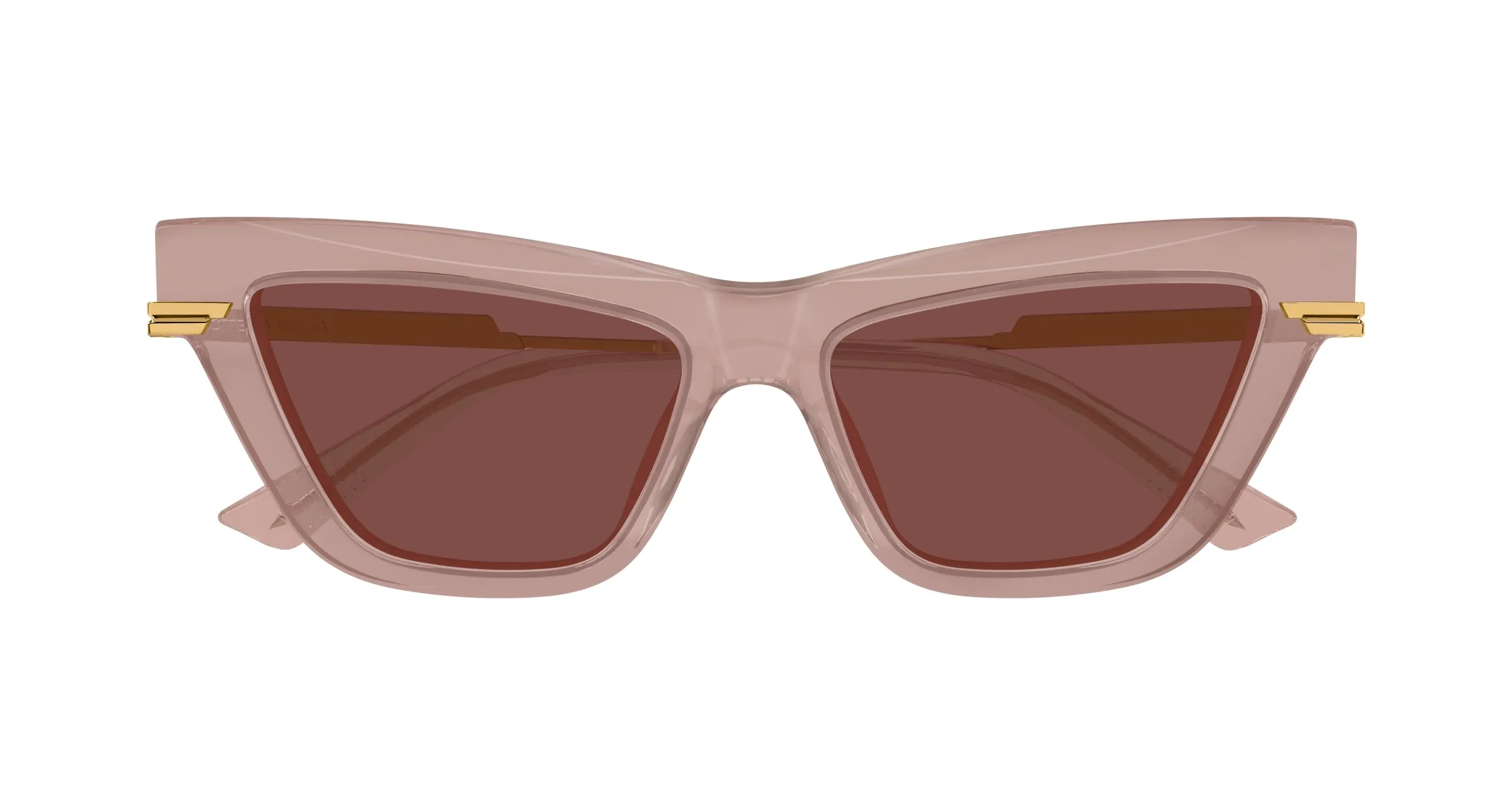 Bottega Veneta BV1241S 006 Occhiali da sole Acetato Rosso Marrone Cat Eye - immagine 2