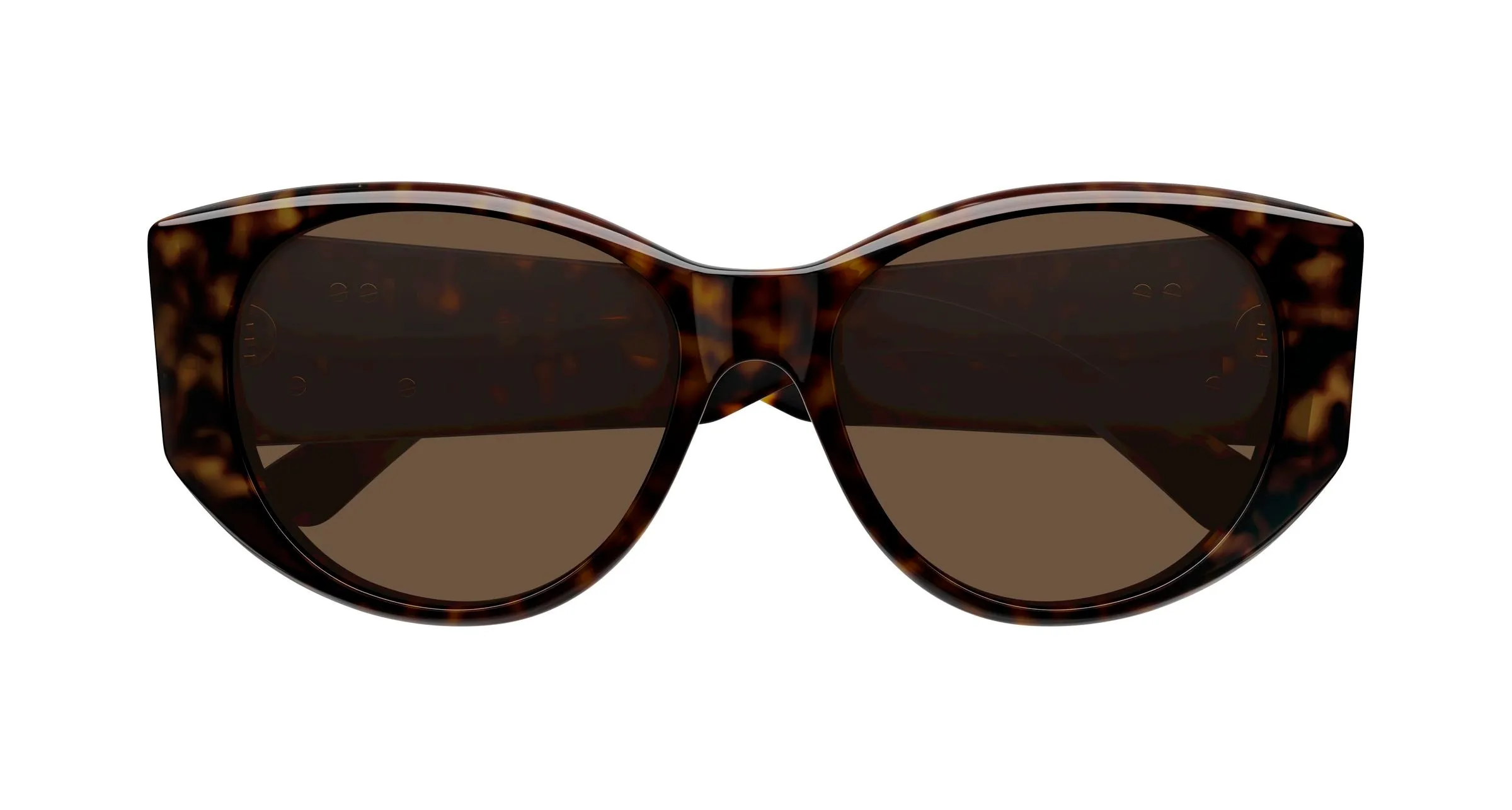 Balenciaga BB0455S 002 Occhiali da sole Acetato Havana Marrone Geometrica - immagine 2