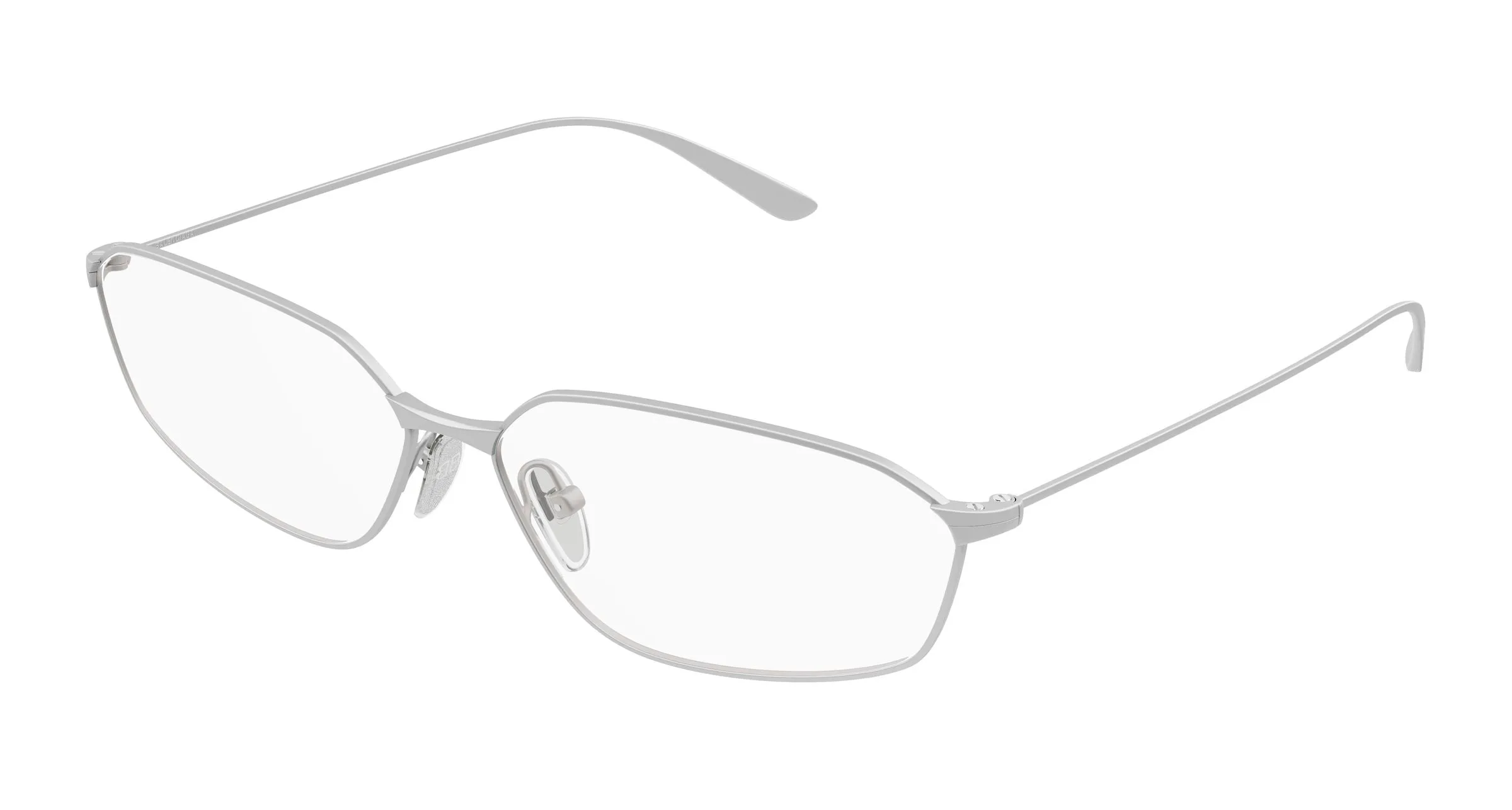 Balenciaga BB0453O 001 Montature da vista Acetato Rutenio Trasparente Geometrica - immagine 1