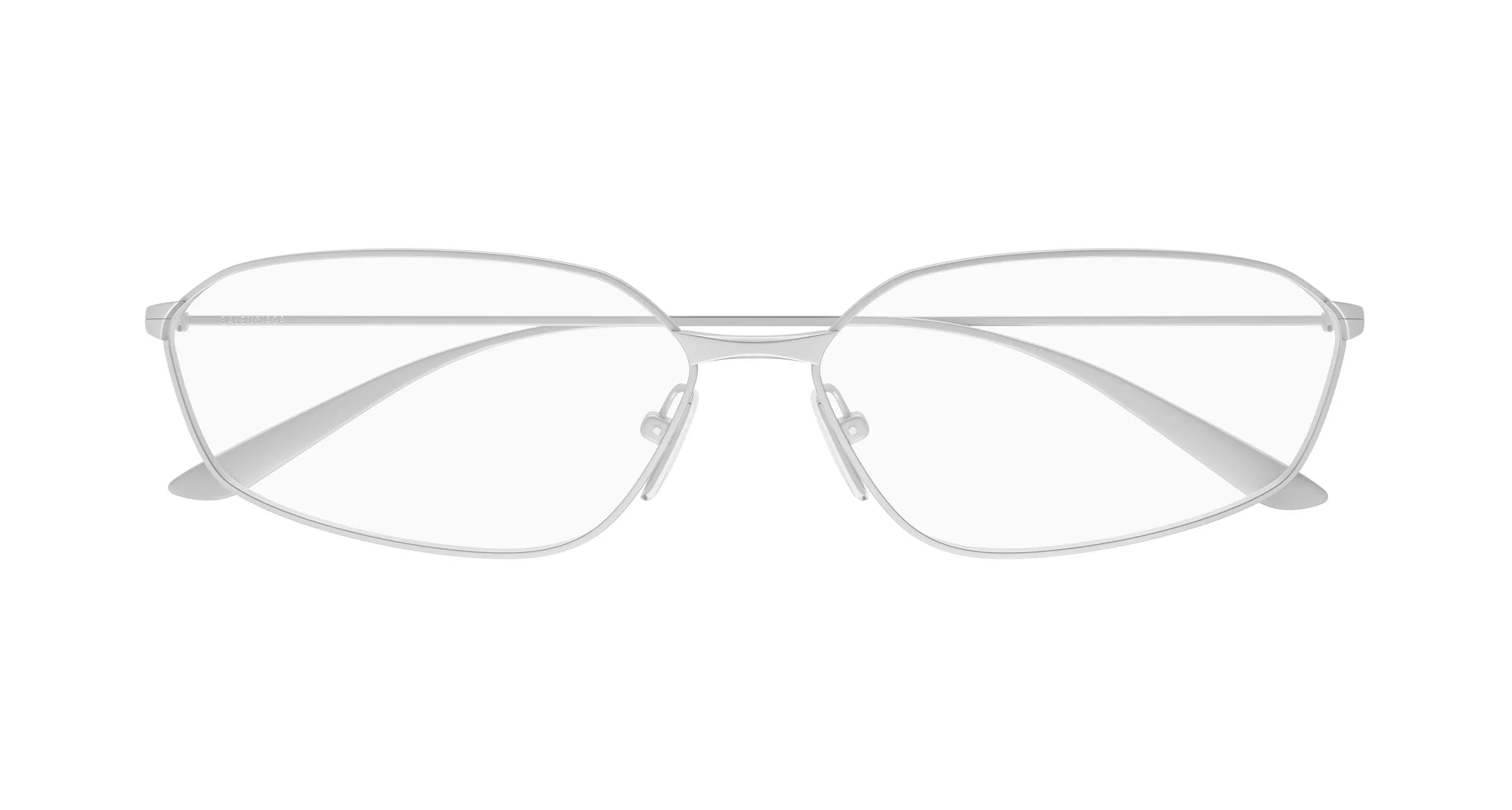 Balenciaga BB0453O 001 Montature da vista Acetato Rutenio Trasparente Geometrica - immagine 2