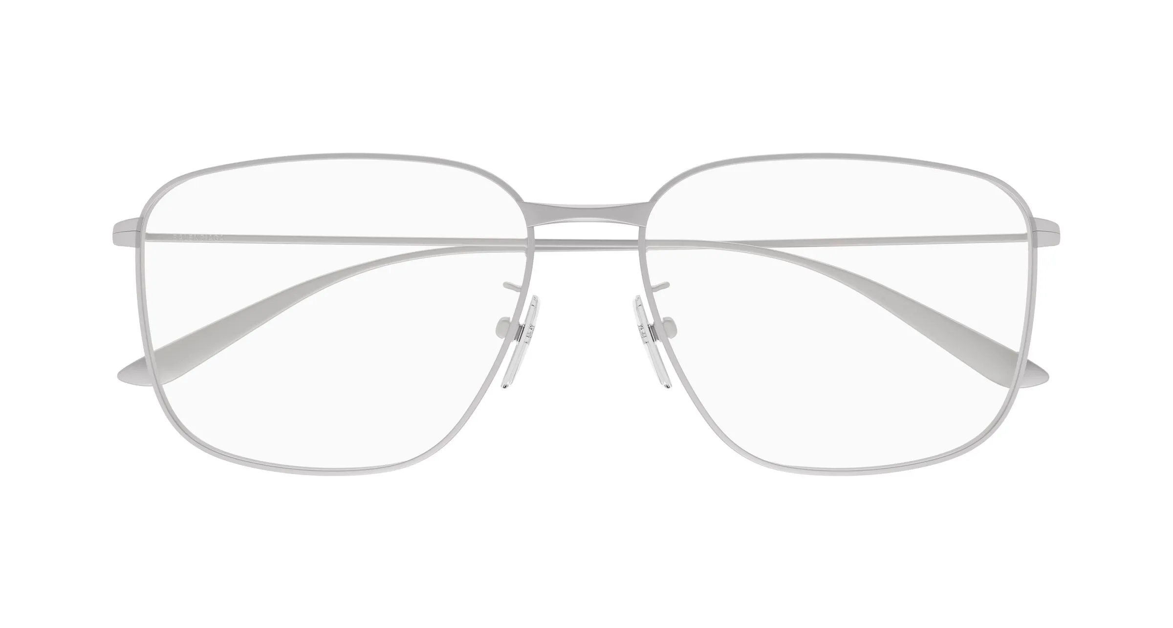 Balenciaga BB0452O 001 Montature da vista Acetato Rutenio Trasparente Squadrata - immagine 2