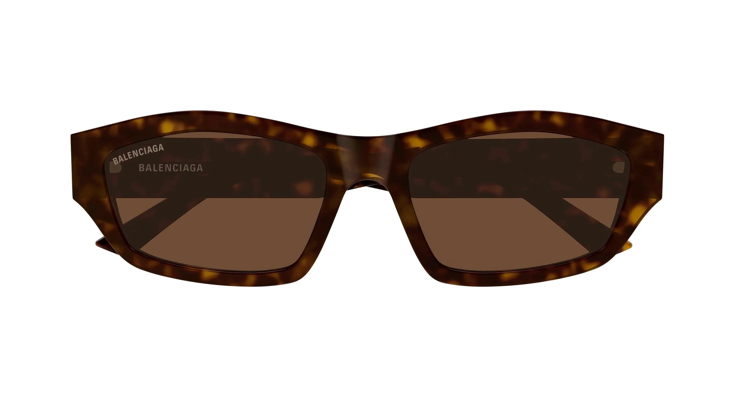 Balenciaga BB0448SK 002 Occhiali da sole Acetato Havana Marrone Geometrica - immagine 2