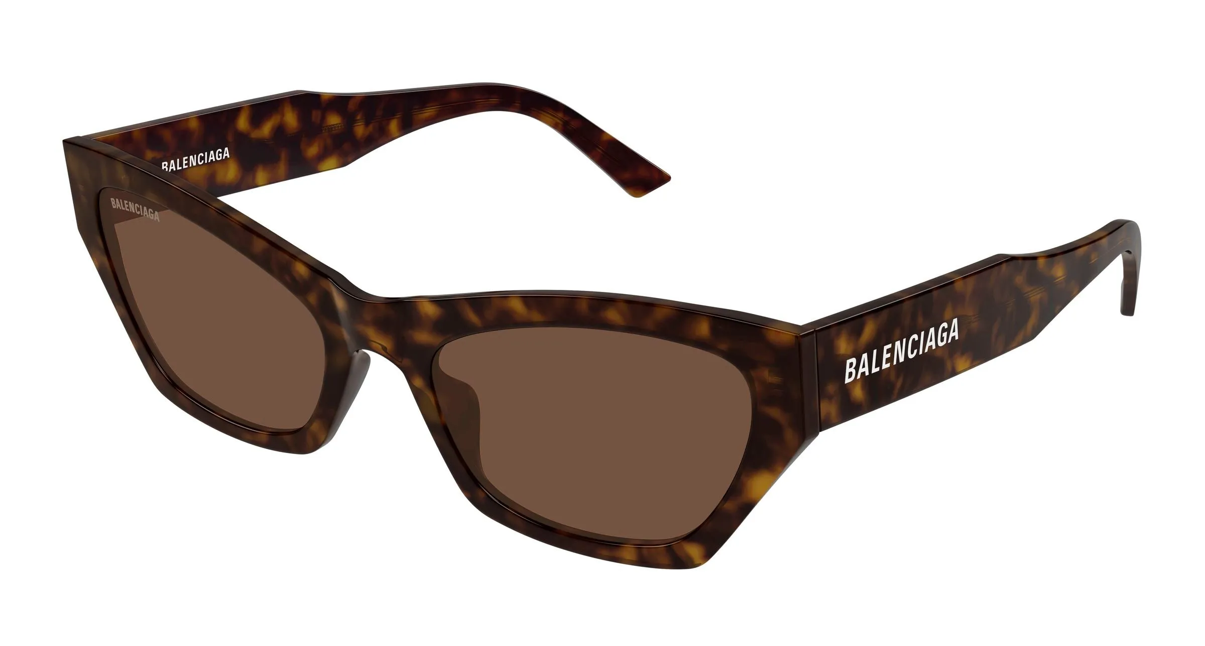 Balenciaga BB0447S 002 Occhiali da sole Acetato Havana Marrone Cat Eye - immagine 1