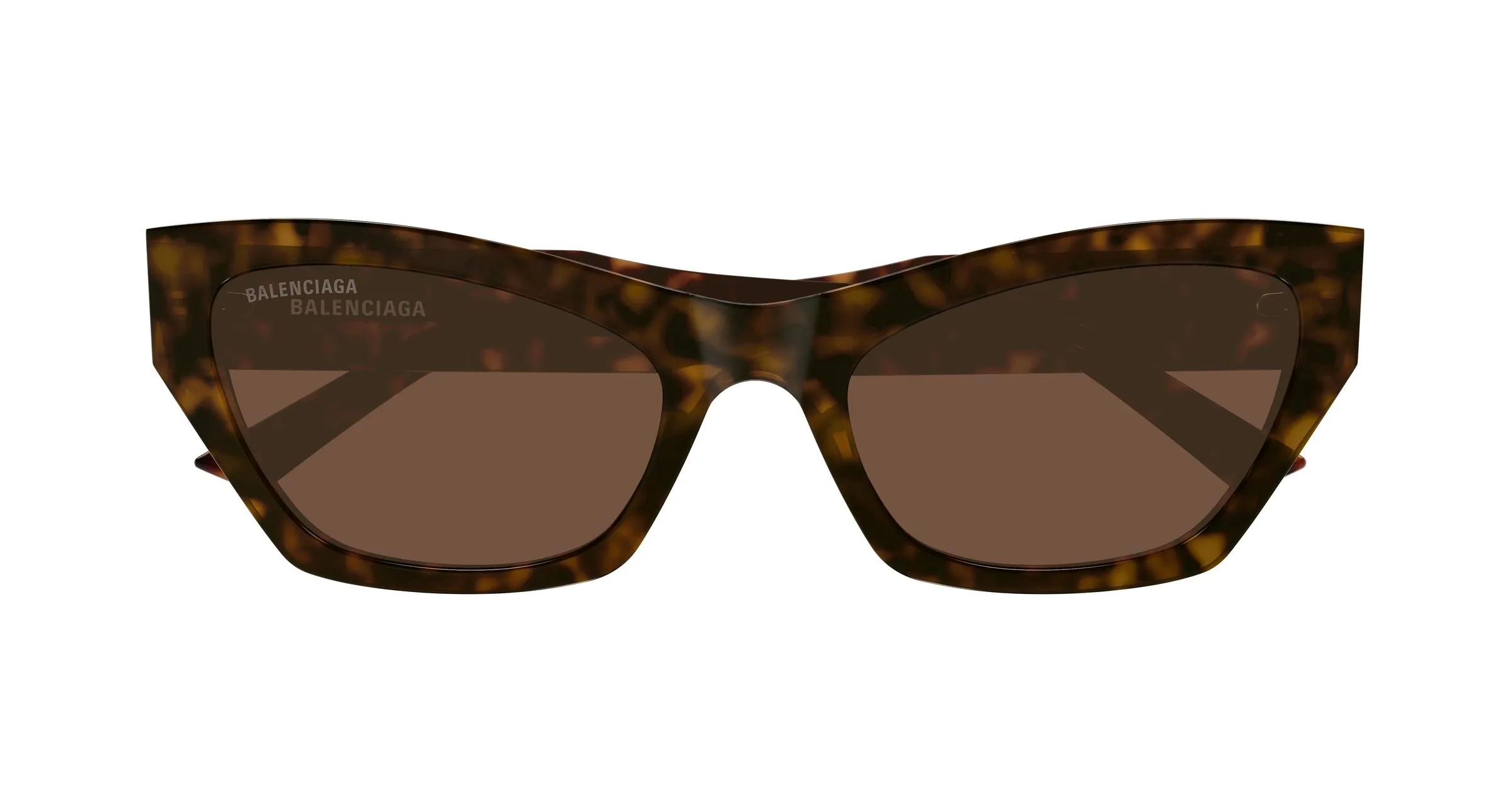 Balenciaga BB0447S 002 Occhiali da sole Acetato Havana Marrone Cat Eye - immagine 2