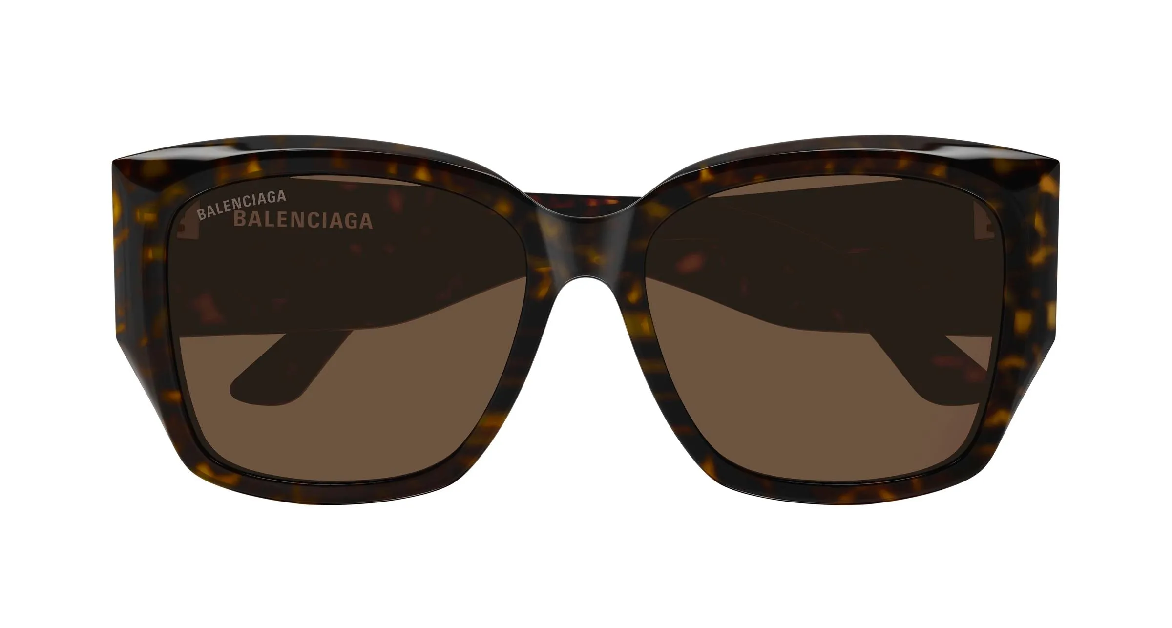 Balenciaga BB0445SK 004 Occhiali da sole Acetato Havana Marrone Farfalla - immagine 2
