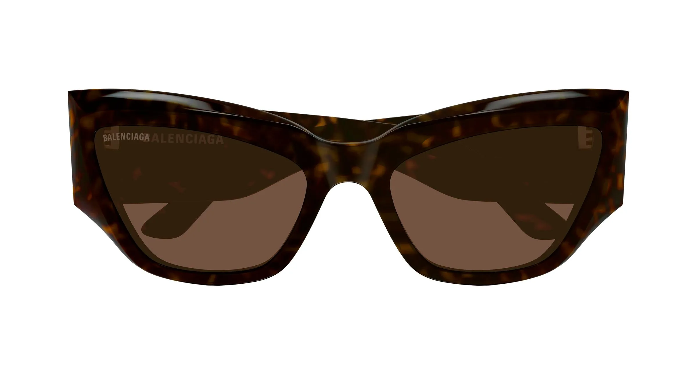 Balenciaga BB0444S 004 Occhiali da sole Acetato Havana Marrone Cat Eye - immagine 2