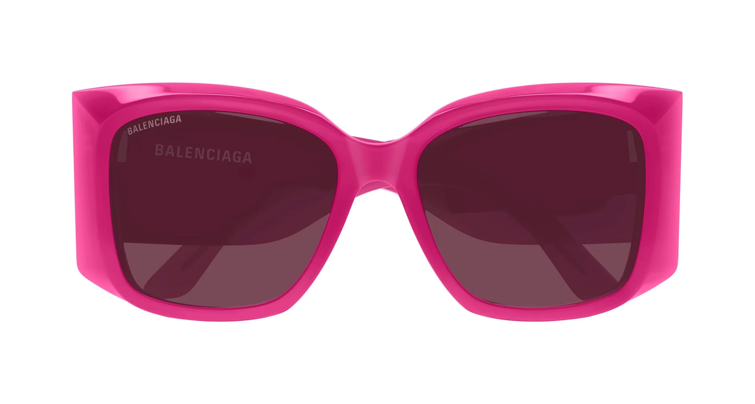 Balenciaga BB0443S 005 Occhiali da sole Acetato Fucsia Viola Farfalla - immagine 2