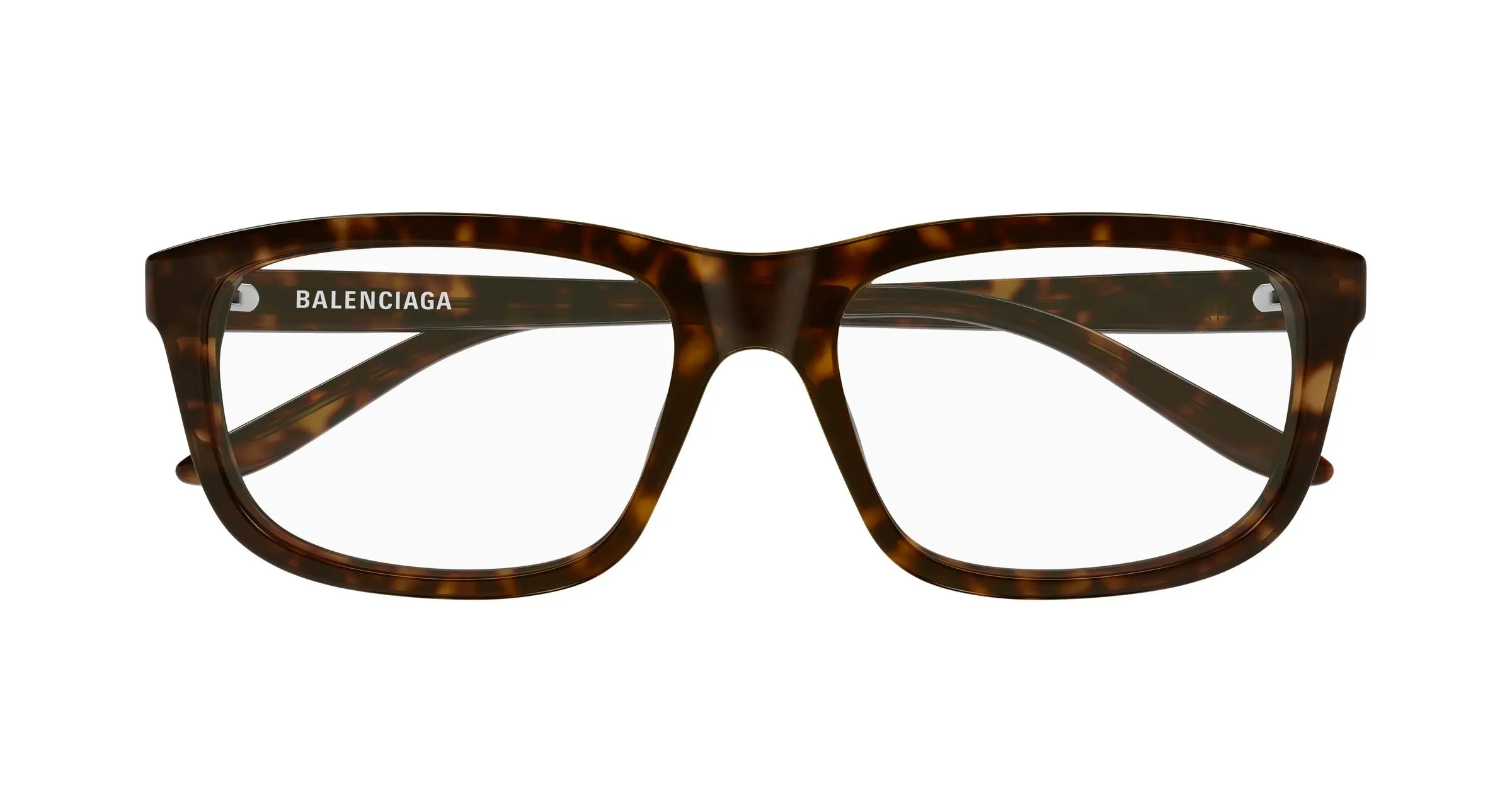 Balenciaga BB0438O 002 Montature da vista Acetato Havana Trasparente Squadrata - immagine 2
