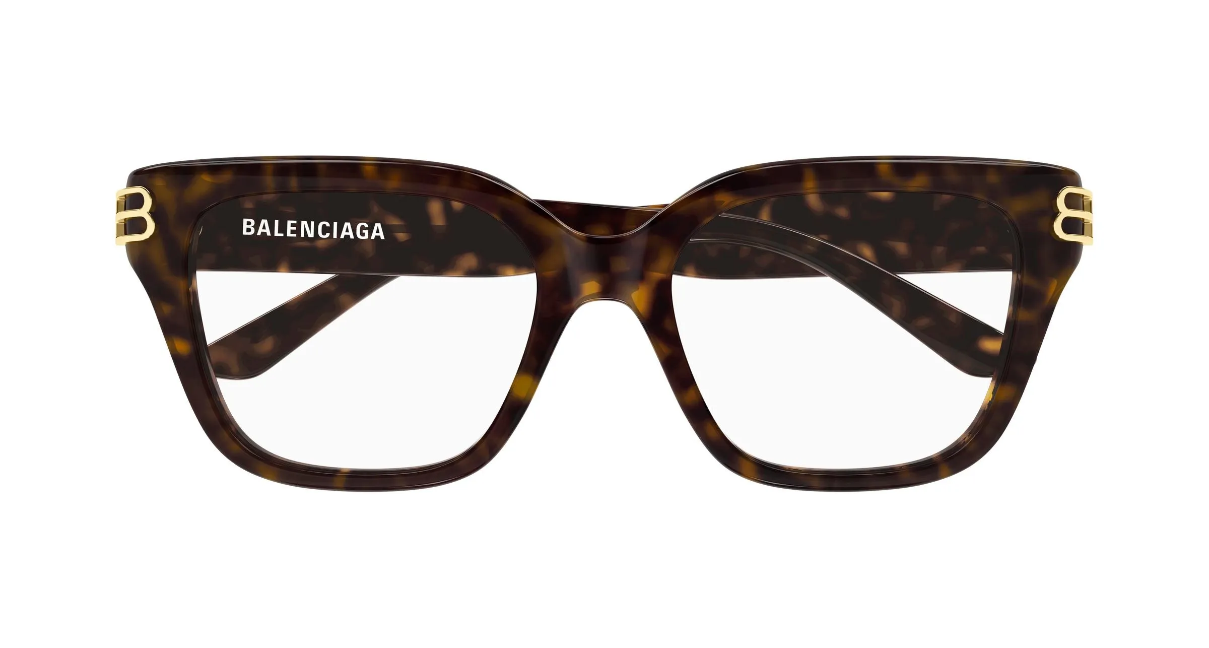 Balenciaga BB0437O 007 Montature da vista Acetato Havana Trasparente Squadrata - immagine 2