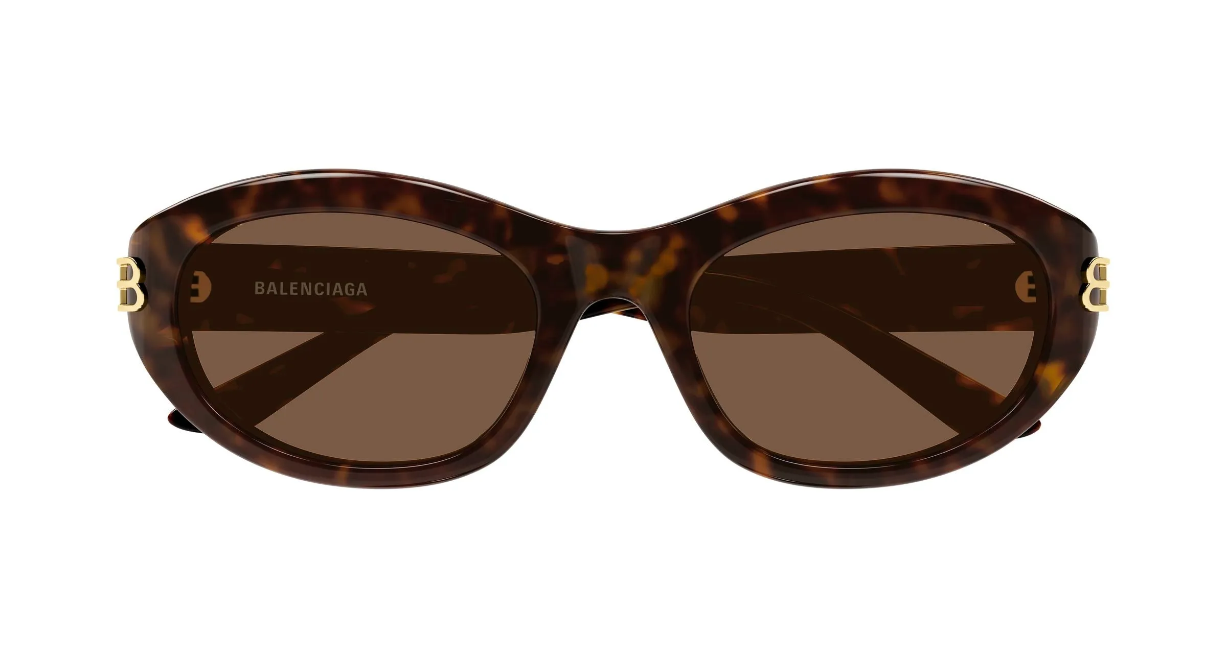 Balenciaga BB0434SK 002 Occhiali da sole Acetato Havana Marrone Rotonda - immagine 2