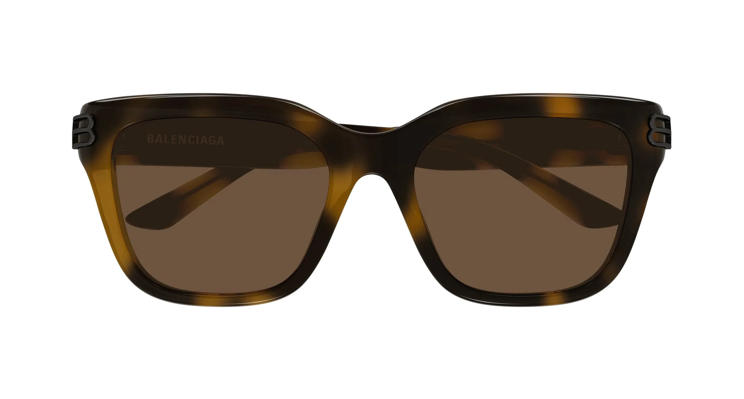 Balenciaga BB0433SK 006 Occhiali da sole Acetato Havana Marrone Squadrata - immagine 2