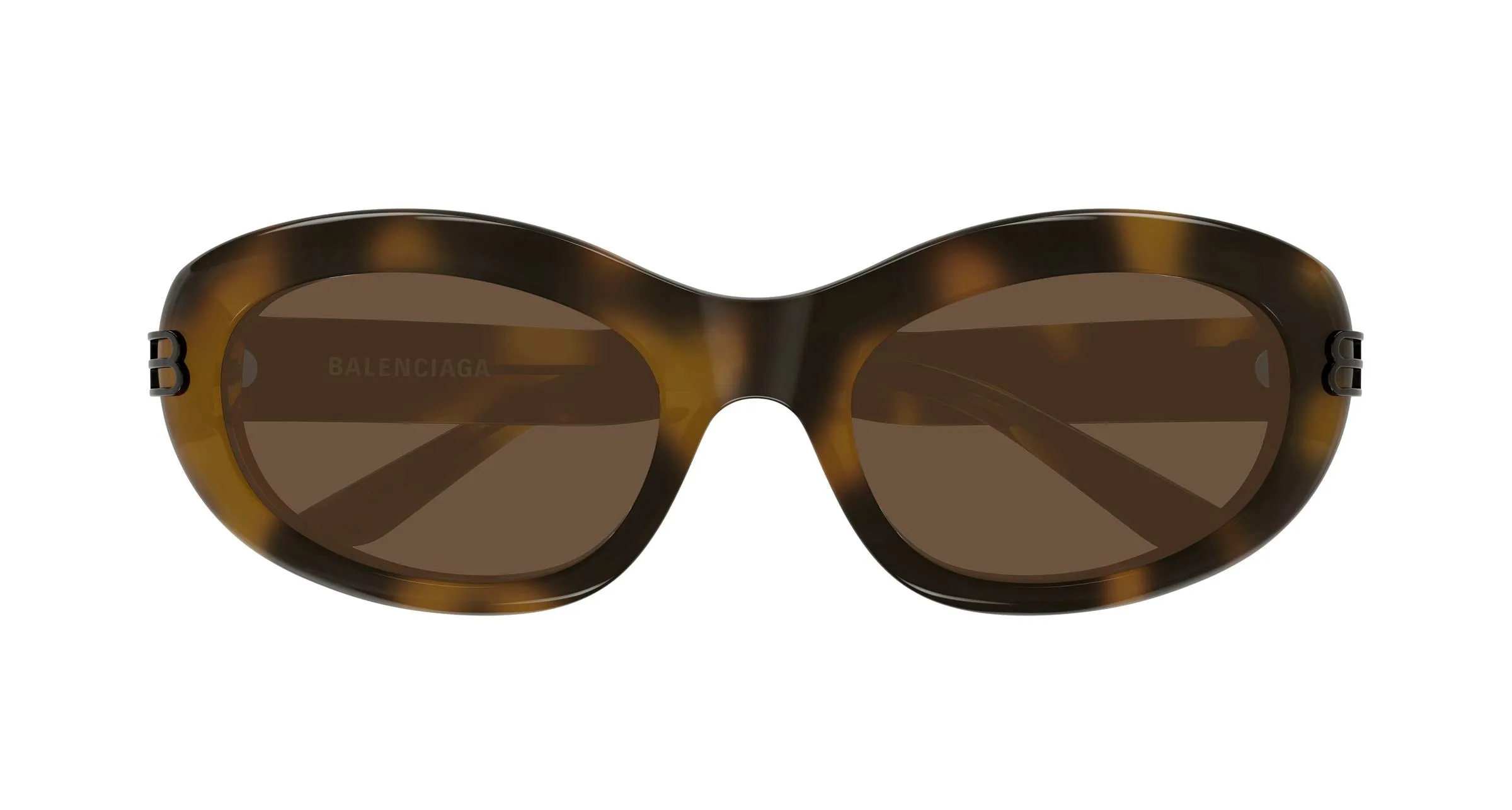 Balenciaga BB0431S 006 Occhiali da sole Acetato Havana Marrone Rotonda - immagine 2